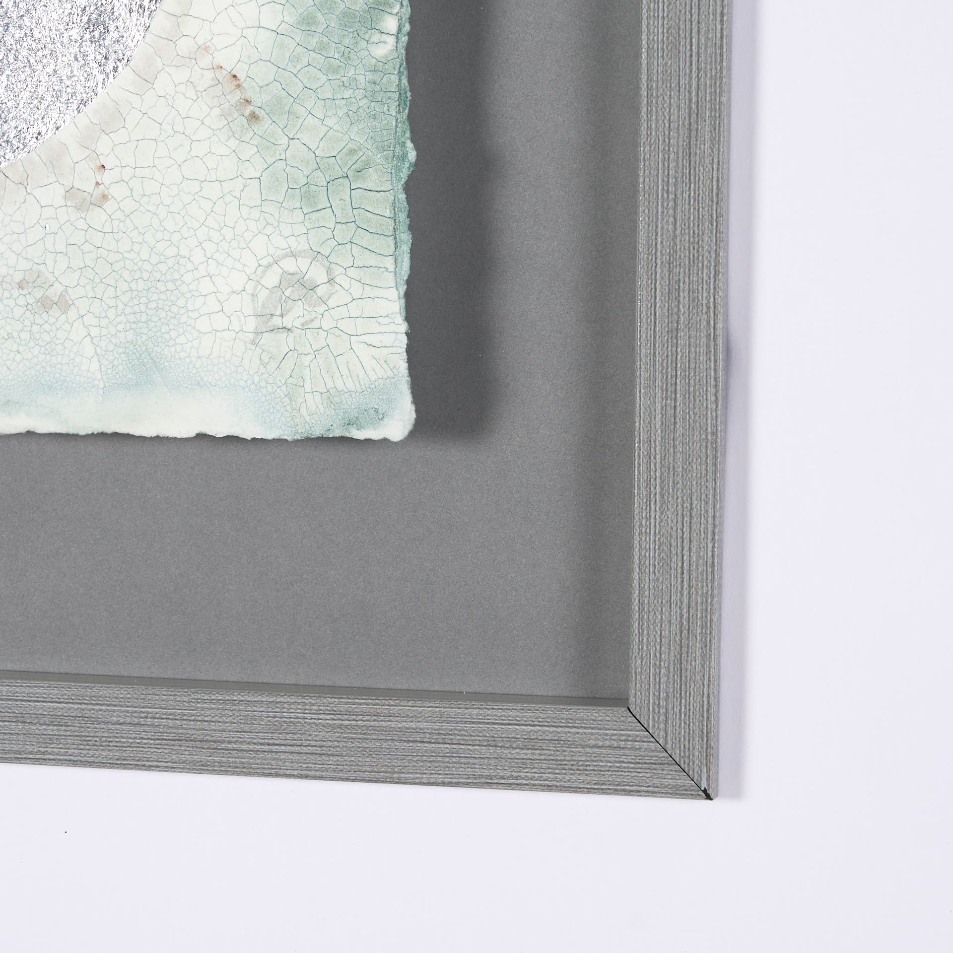Platinum Moona by Studio M a handmade Original Framed Artwork under Glass — product photograph