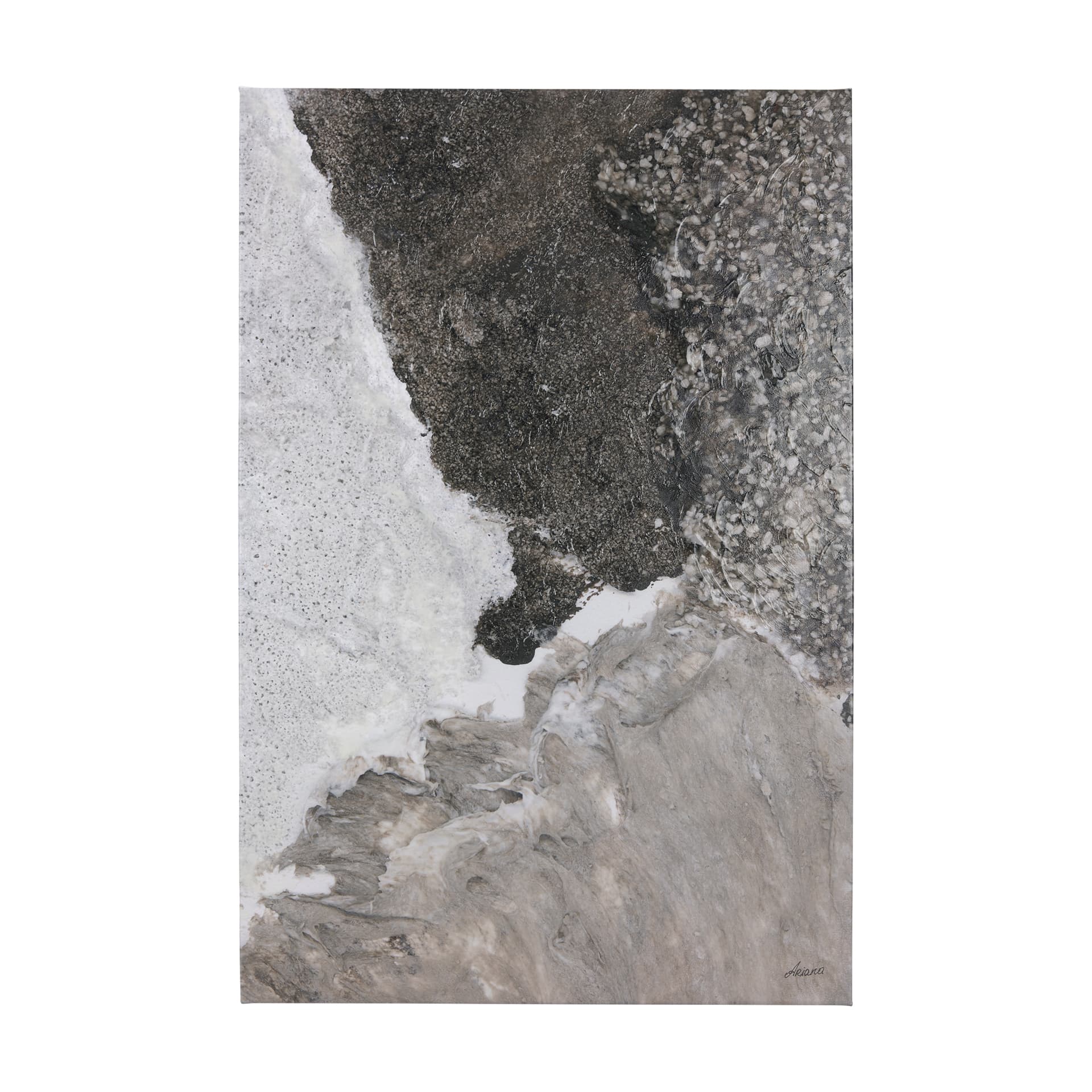 Mudslide I by Mercana Studio a Hand Embellished Textured Canvas — product photograph