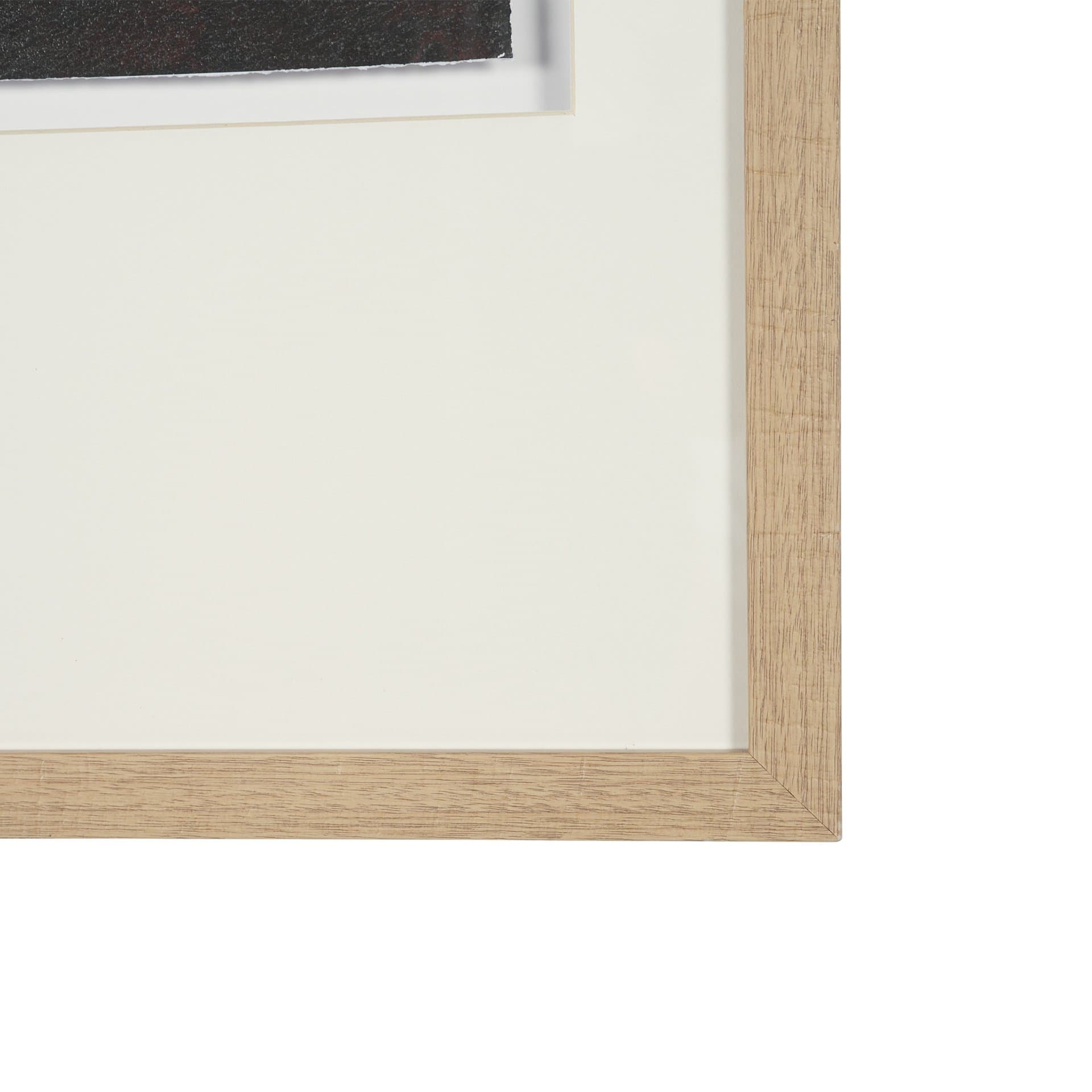 Aged In Silence II by Ira Havuka Hand-Embellished Textured Framed Artwork Matted under Glass — product photograph