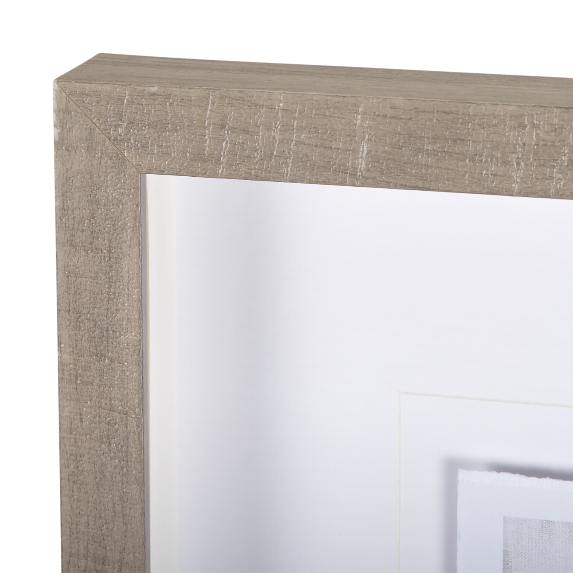 Ikat Patterns VI by Silvia Krause a Hand Embellished Textured Framed Art Print Matted under Glass — product photograph