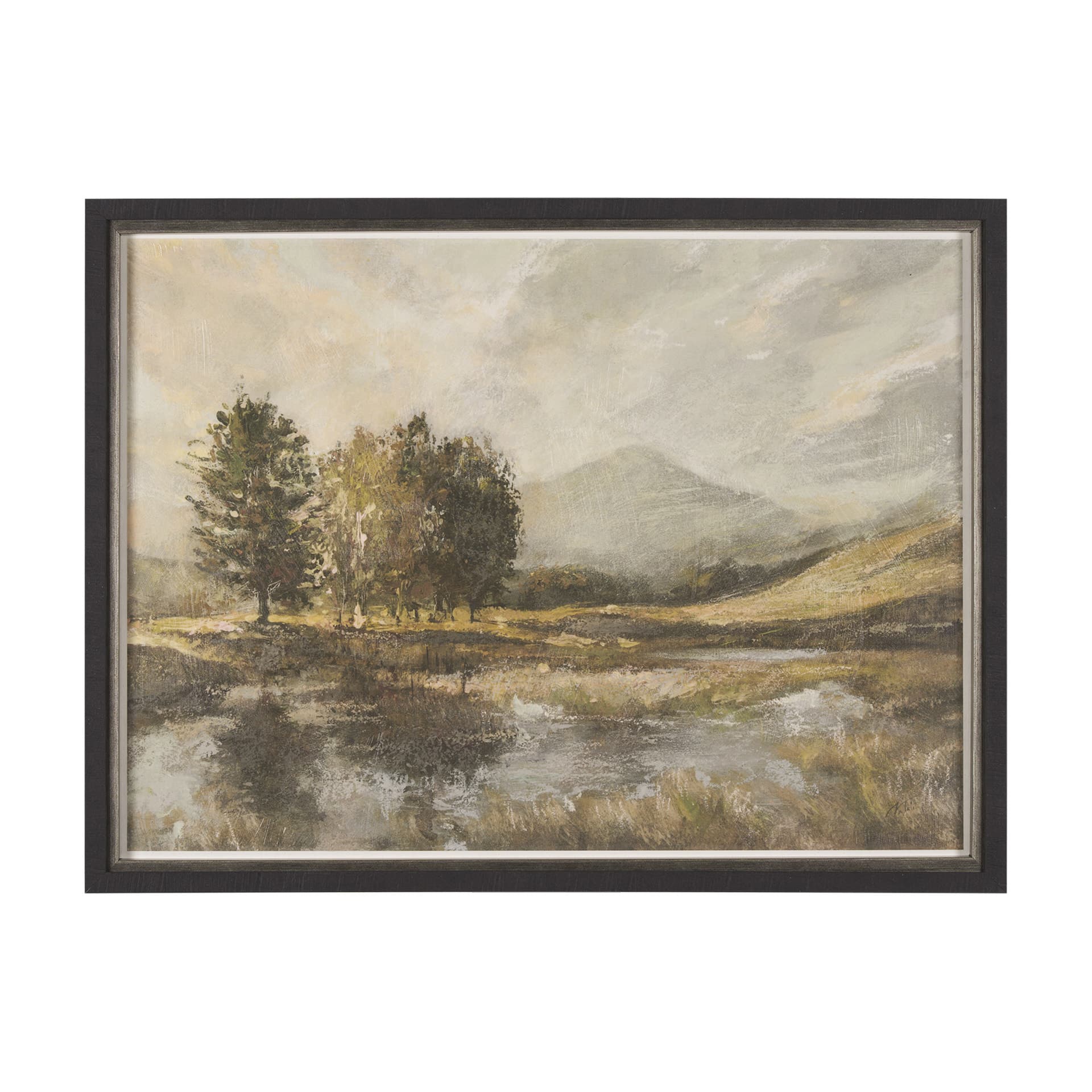Old Style Landscape IV by Mercana Studio a Hand Embellished Framed Art Print — product photograph