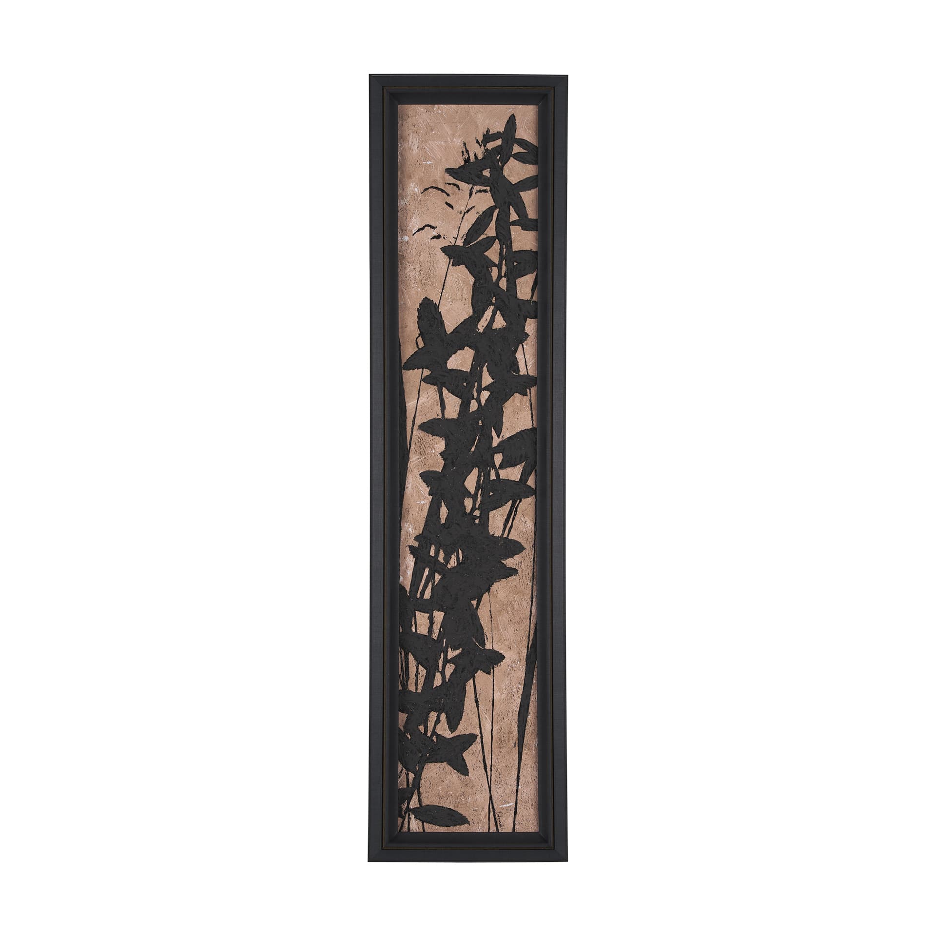 Etched Silouette III by Mercana Studio a Hand Embellished Textured Framed Art Print — product photograph