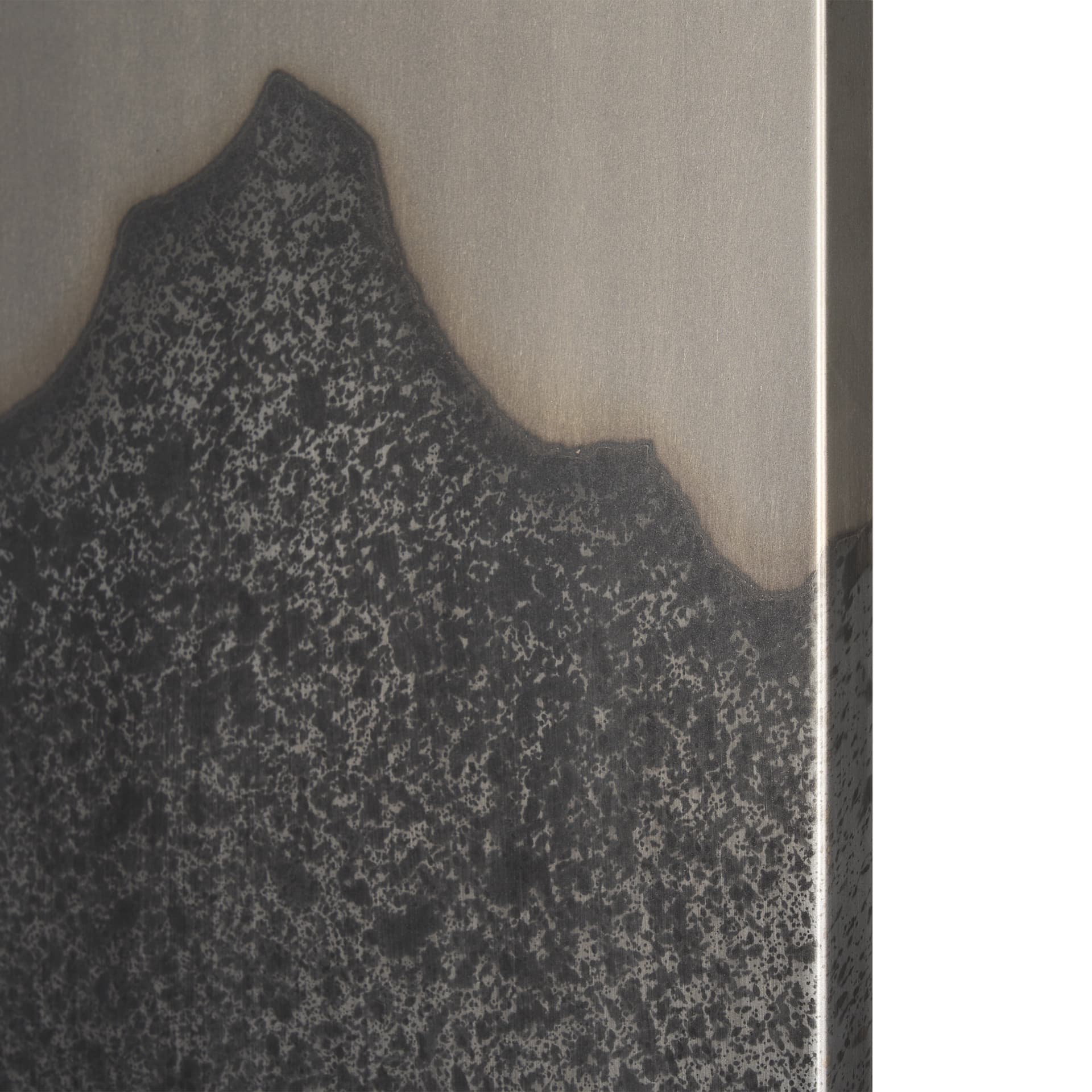 Raum Painted Monochrome w/ Acid Wash Metal Wall Art — product photograph