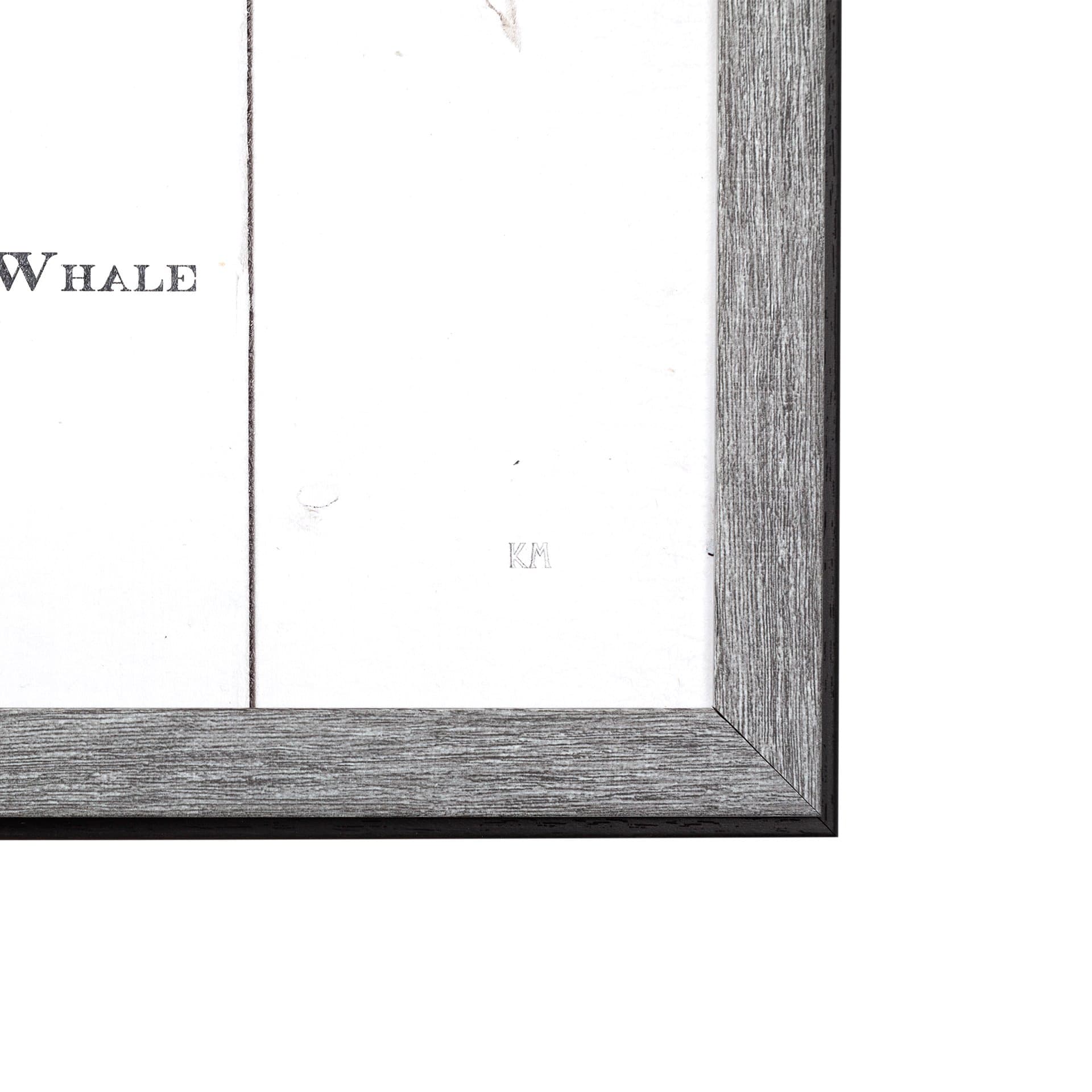 Humpback Whale by Mercana Studio a Hand Embellished Textured Framed Art Print — product photograph