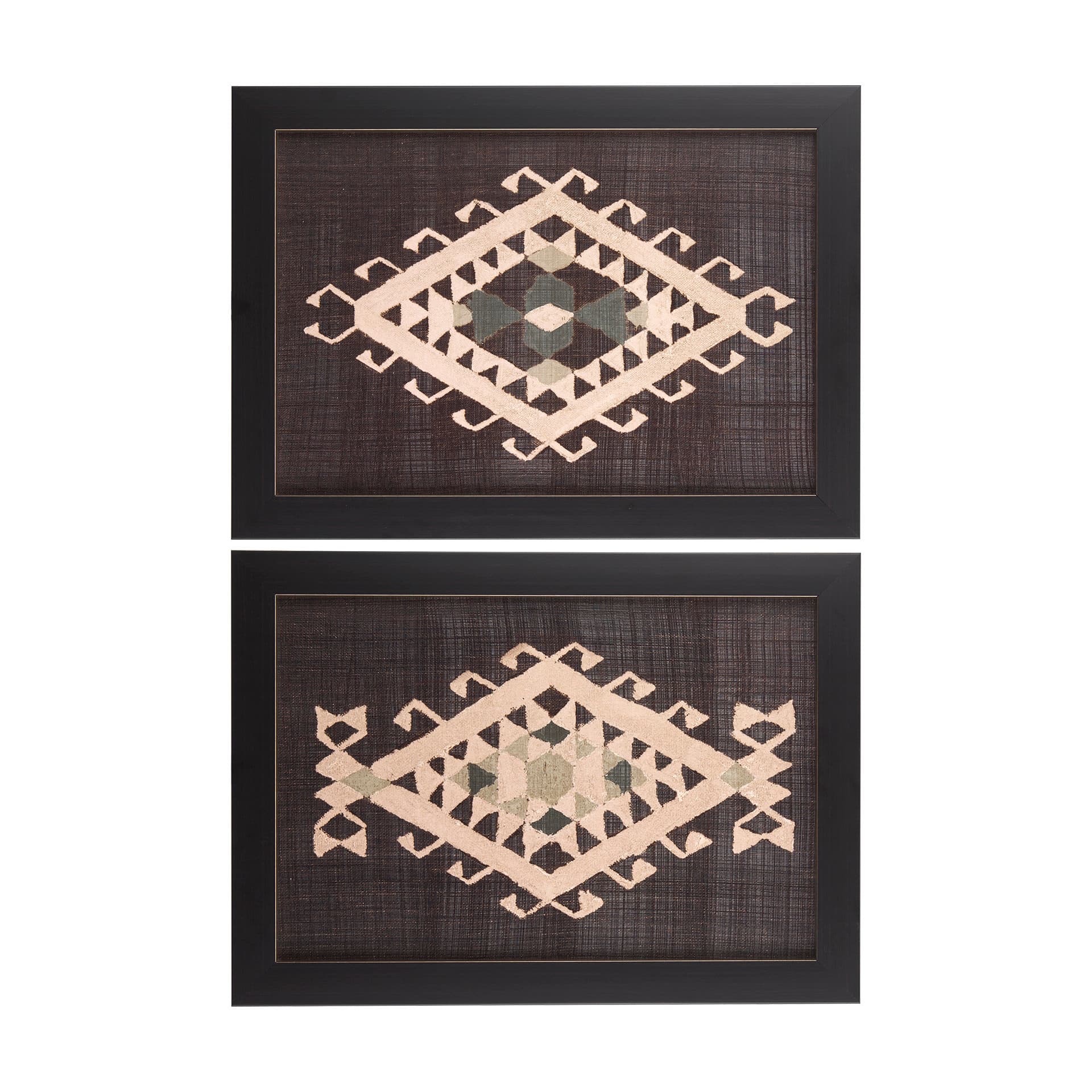 Brown Tapestry VI by Mercana Studio a Hand Embellished Textured Framed Art Print — product photograph
