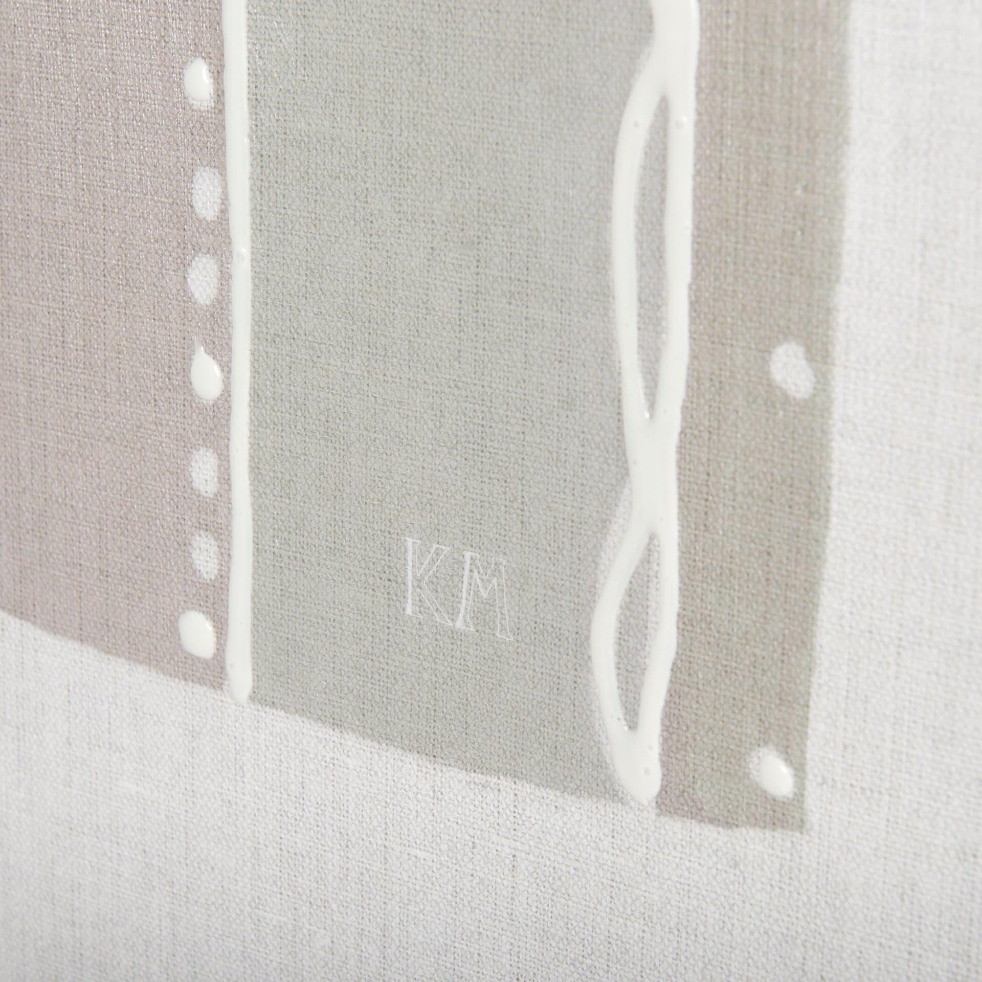 Pavilion Neutral I by Mercana Studio a Hand Embellished Textured Canvas — product photograph