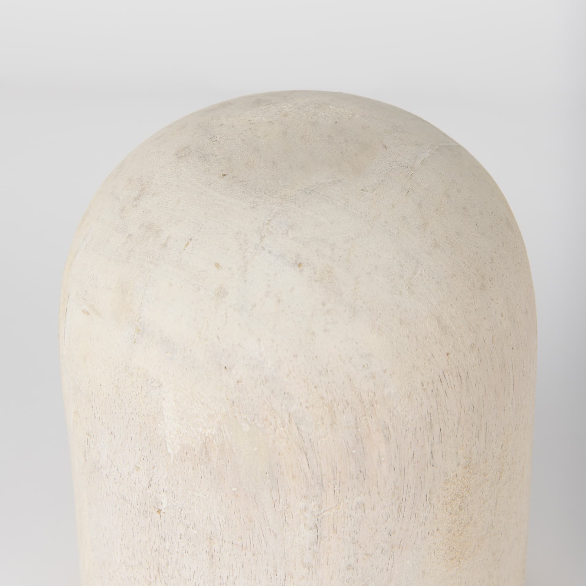 Knox Short White-Wash Wood Decorative Object — product photograph