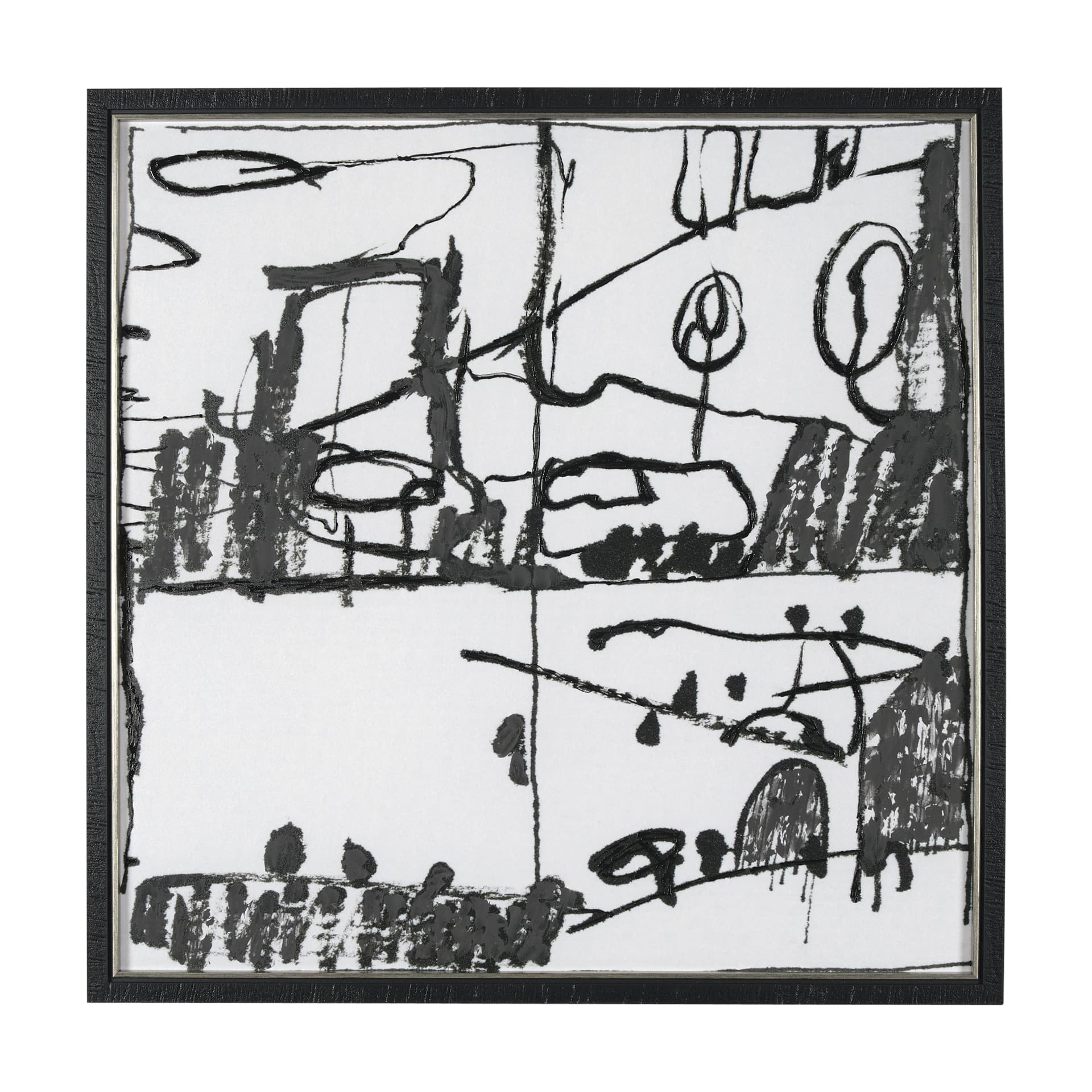 Lost Treasure Map V by Mercana Studio a Hand Embellished Textured Framed Art Print — product photograph