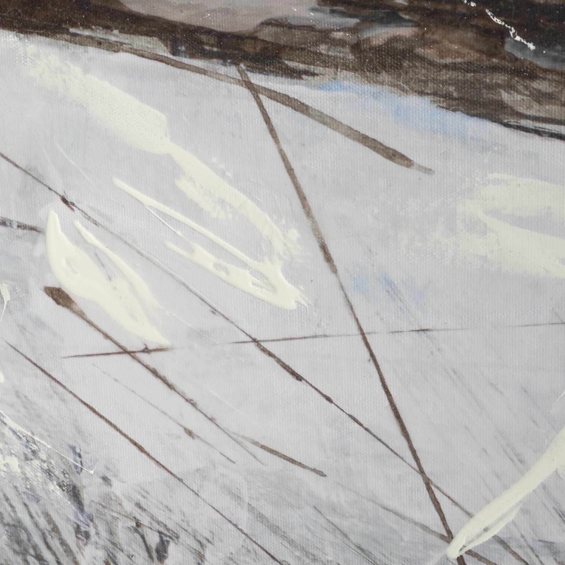 Quiet Horizons I by Mercana Studio Hand-Embellished Textured Framed Canvas Artwork — product photograph