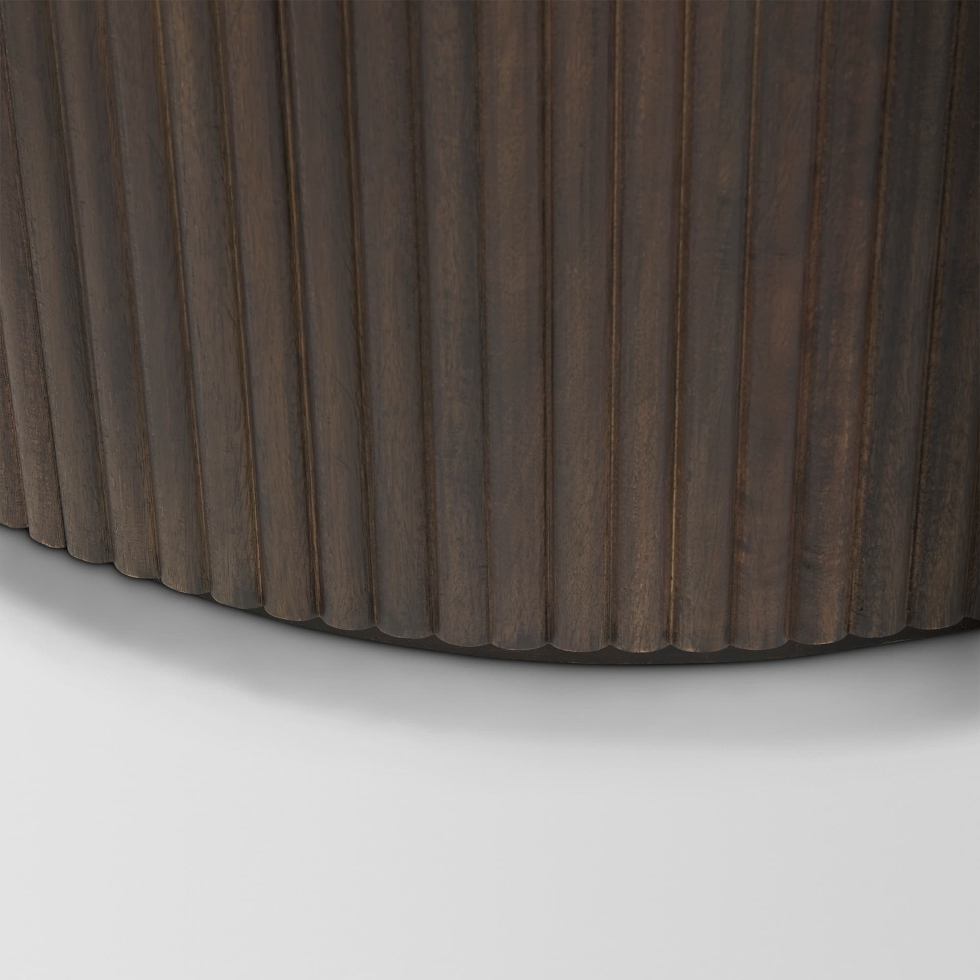 Terra Fluted Dark Brown 2-Door Accent Cabinet — product photograph
