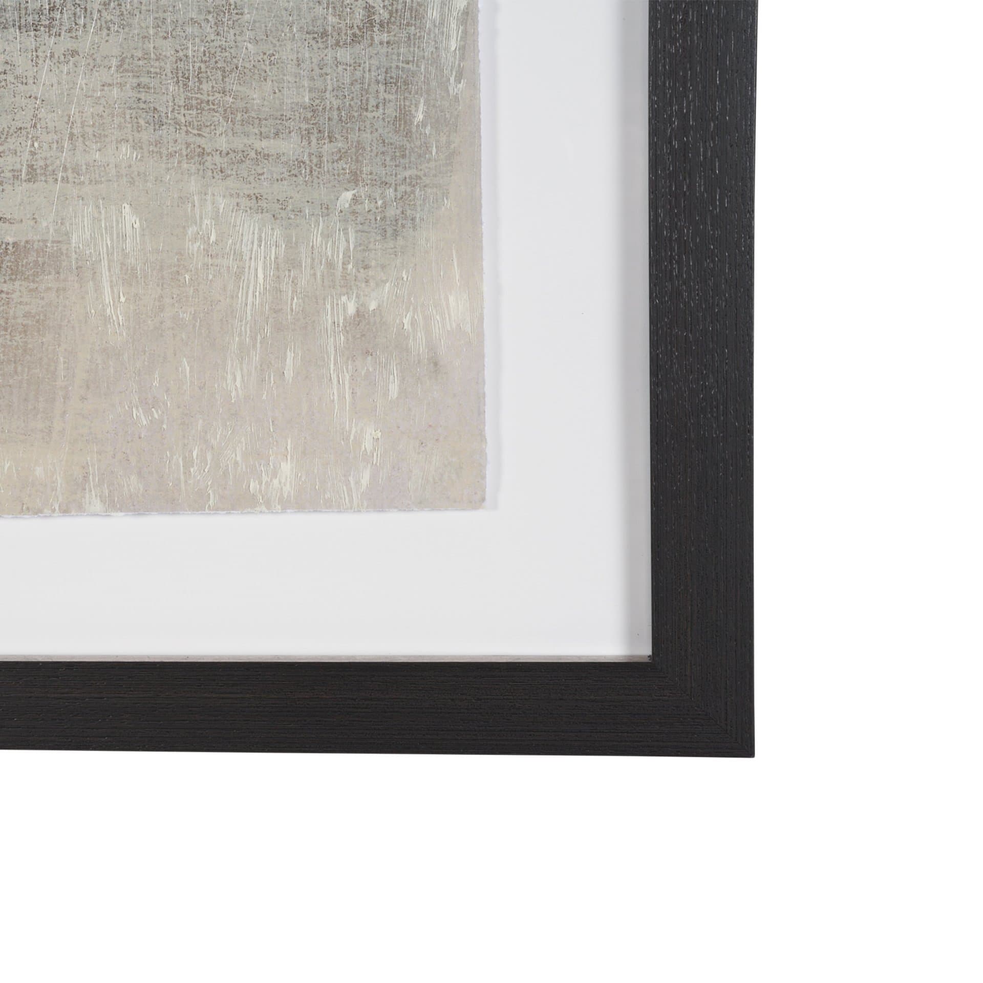 Fault Geometry I by Mercana Studio Hand-Embellished Textured Framed Artwork Matted under Glass — product photograph