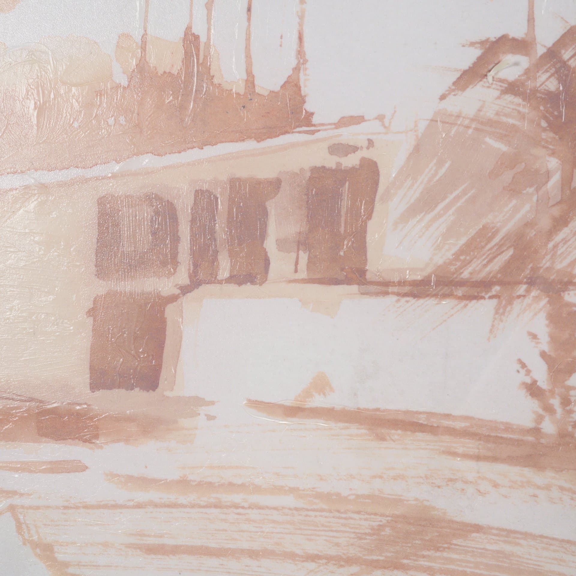 Palm Spring I by Mercana Studio Hand-Embellished Framed Artwork Matted under Glass — product photograph