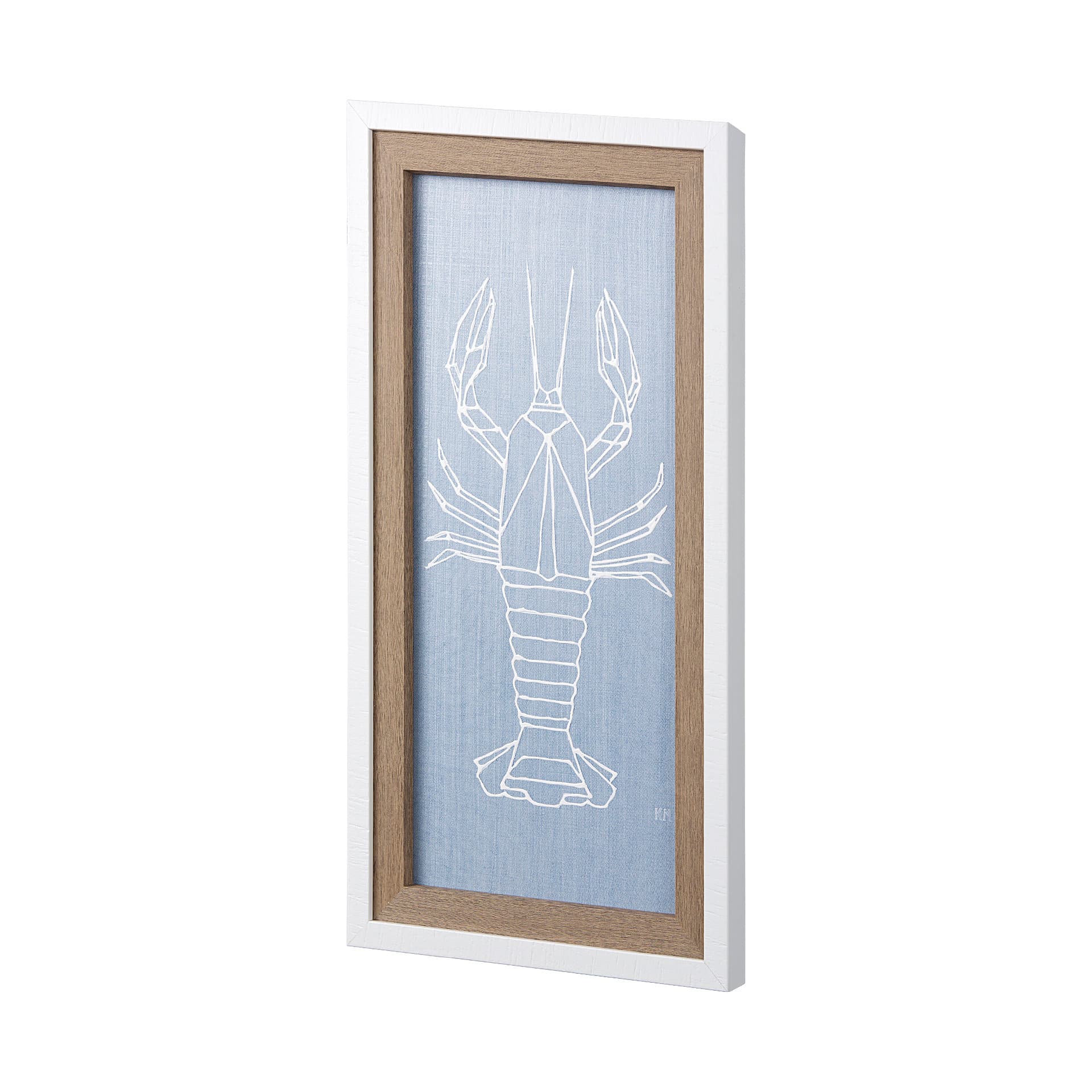 Lobster I by Mercana Studio a Hand Embellished Textured Framed Art Print — product photograph