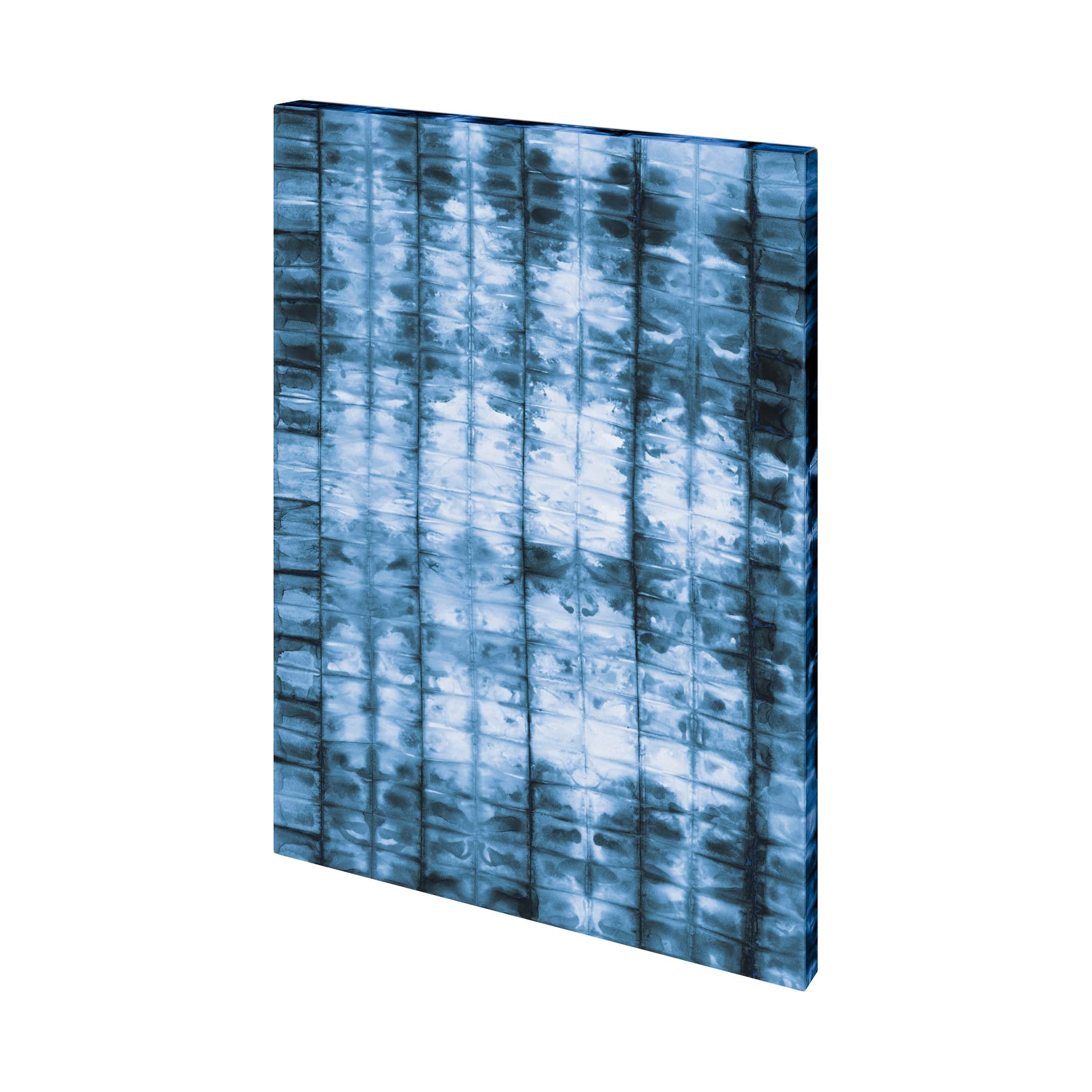 Kanari II Indigo by Mercana Studio a Hand Embellished Textured Canvas — product photograph
