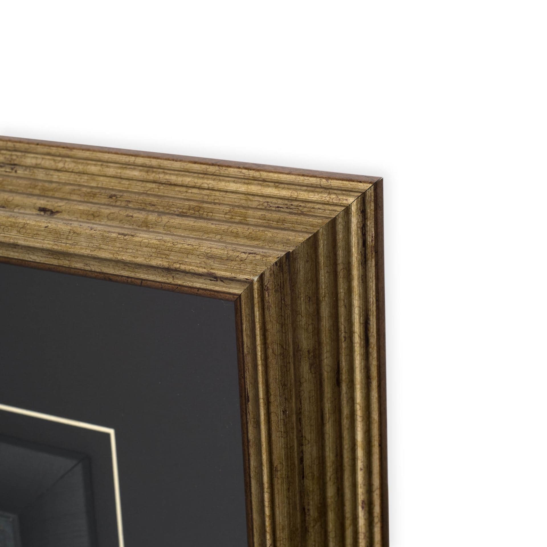Vintage Facade Blueprint IV by H. Hulsburgh a Framed Art Print Matted under Glass — product photograph