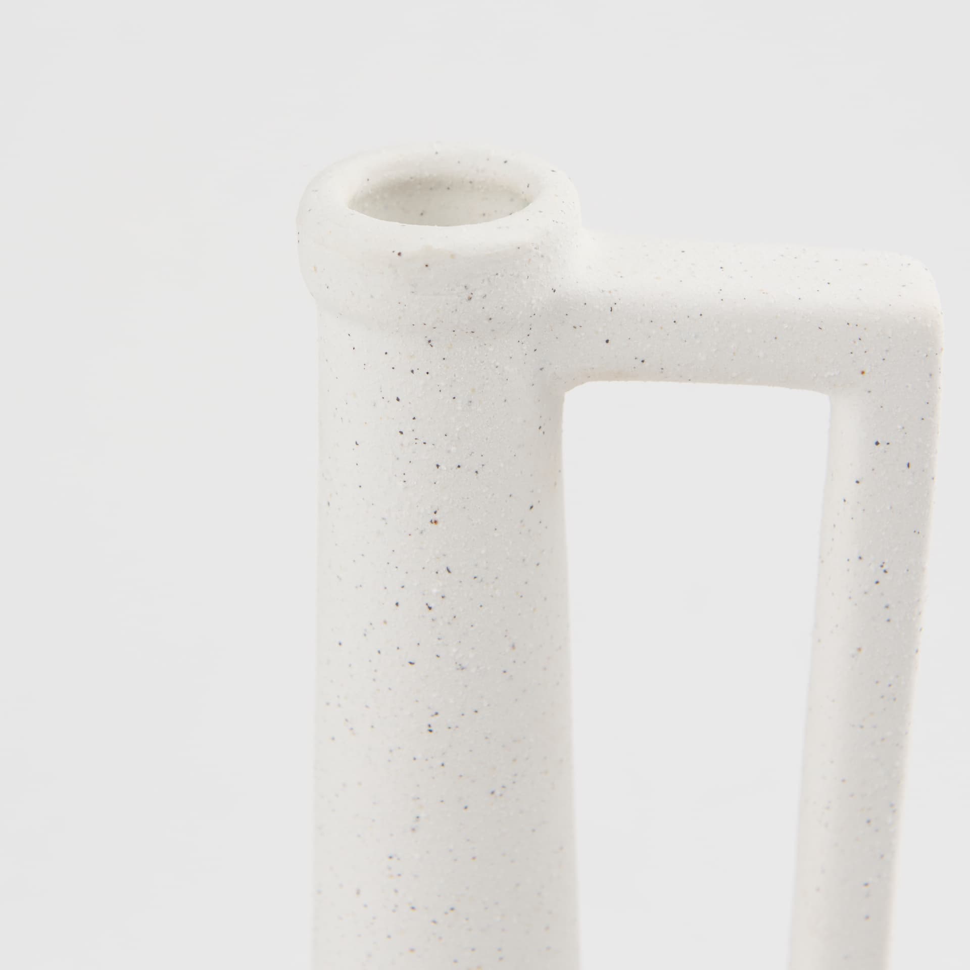 Burton 14.2H Medium White Ceramic Jug Vase — product photograph