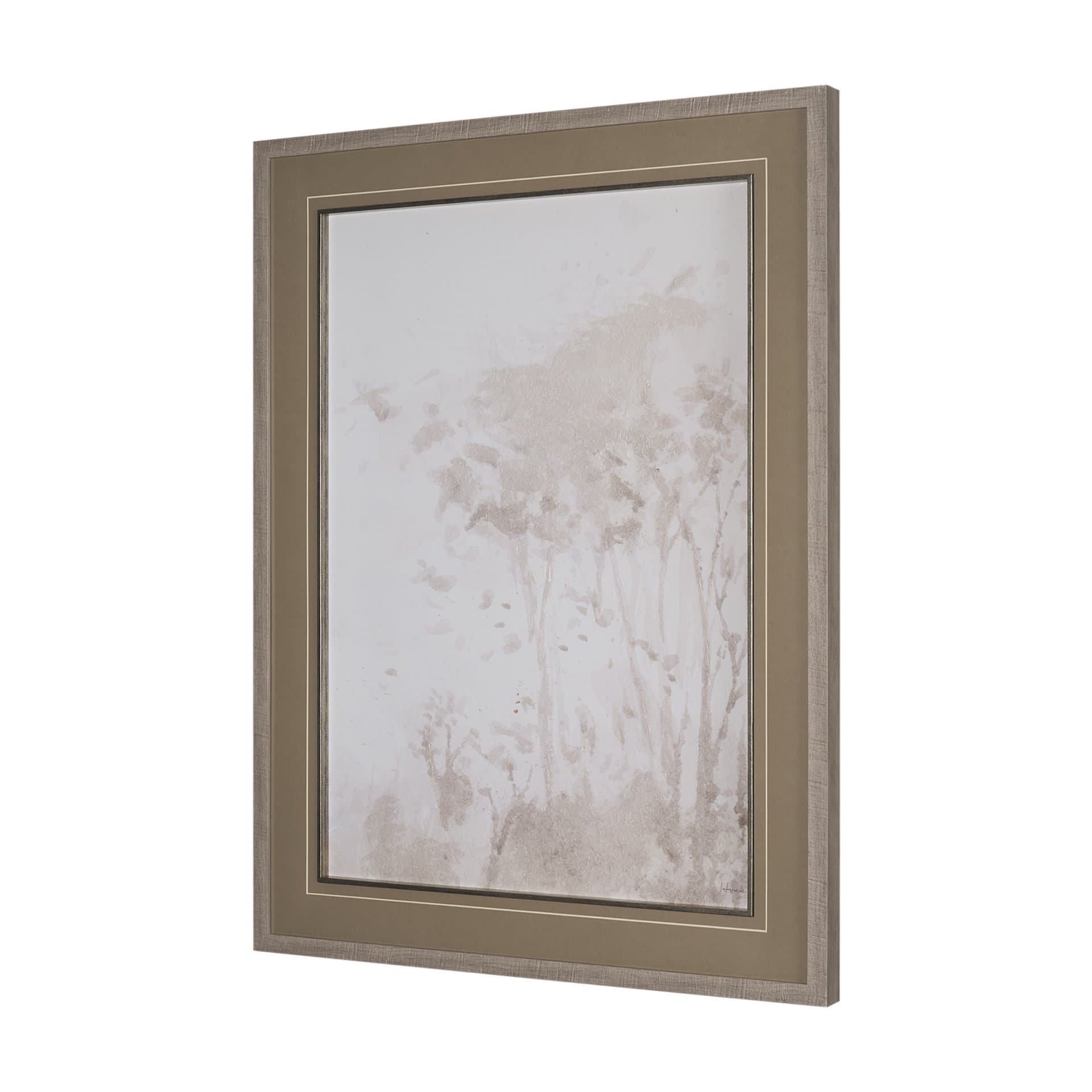 Quiet Canopy III by Mercana Studio Hand-Embellished Framed Artwork Matted under Glass — product photograph