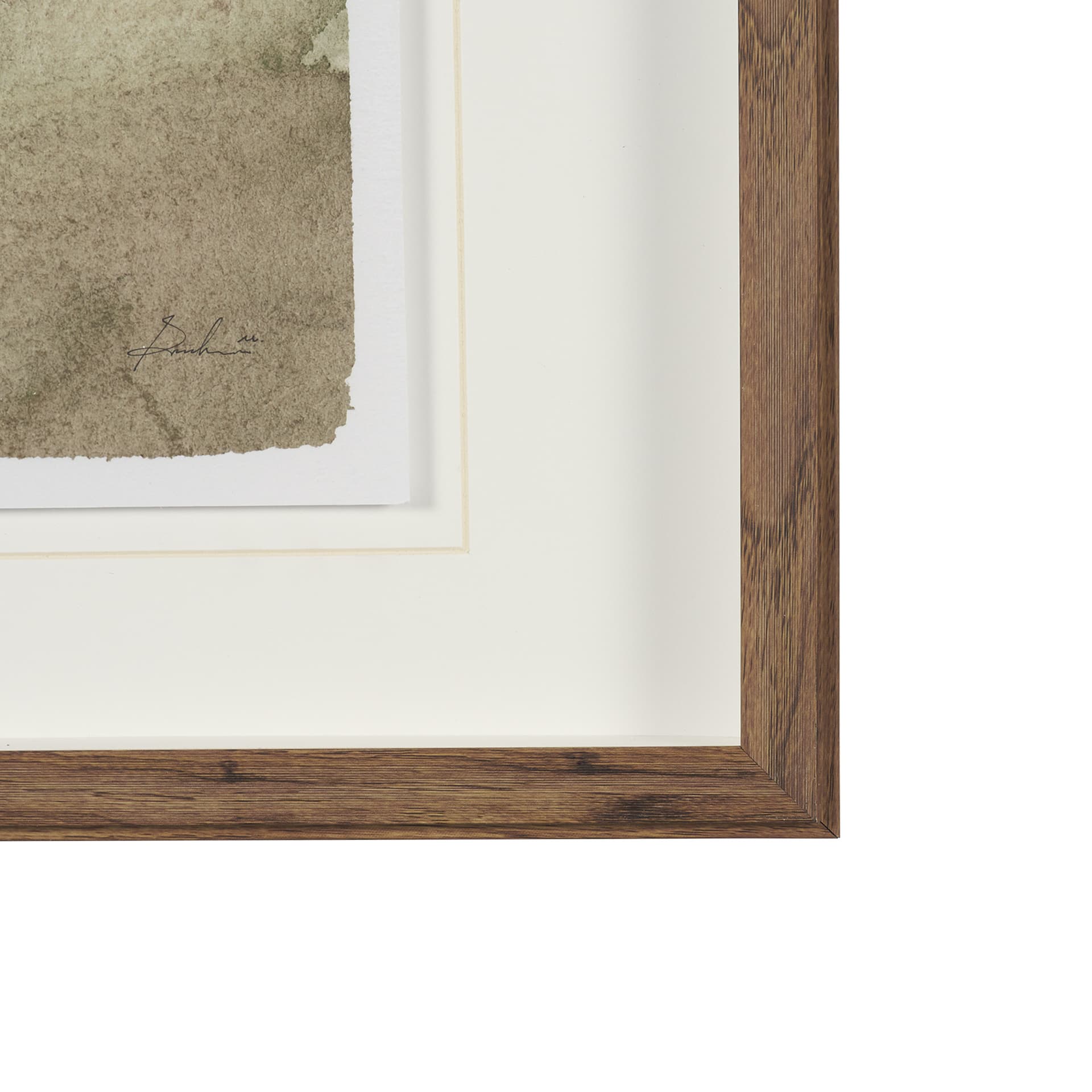 Butterfly Ranunculus II by Mercana Studio Hand-Embellished Framed Artwork Matted under Glass — product photograph
