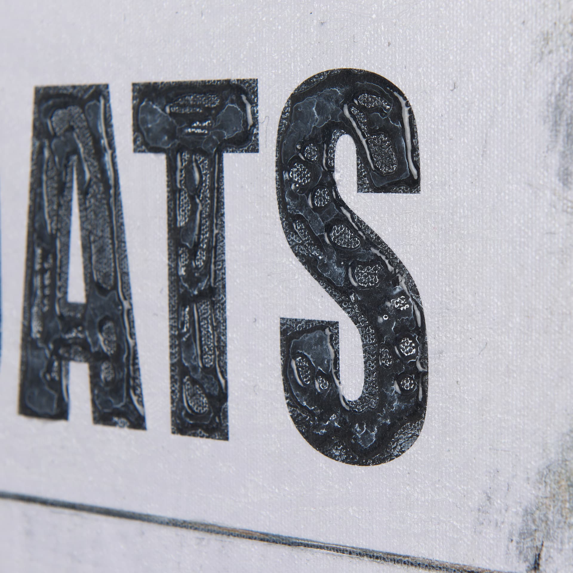 Float Your Boat by Mercana Studio a Hand Embellished Textured Canvas — product photograph