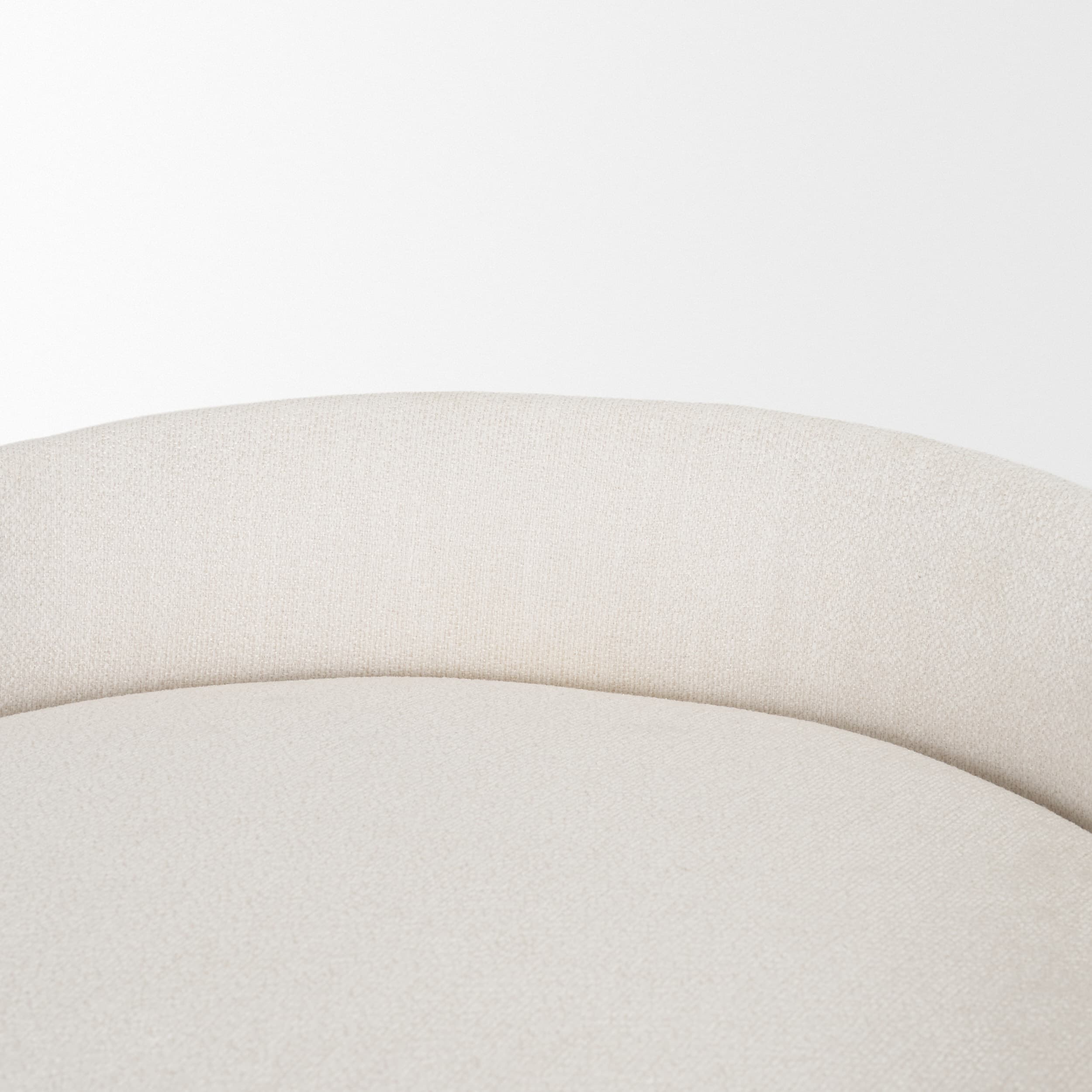 Hollyfield Low Back 28.7in Seat Bar Stool | II Cream Fabric w/ Counter — product photograph