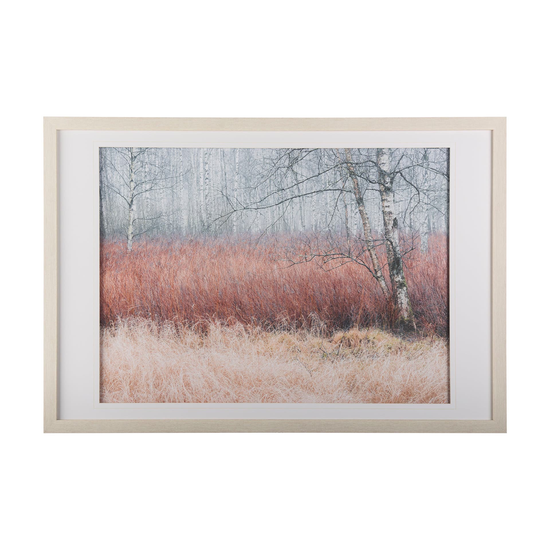 Woddlland pastels by Mercana Studio a Hand Embellished Textured Framed Photo Art Print Matted under — product photograph