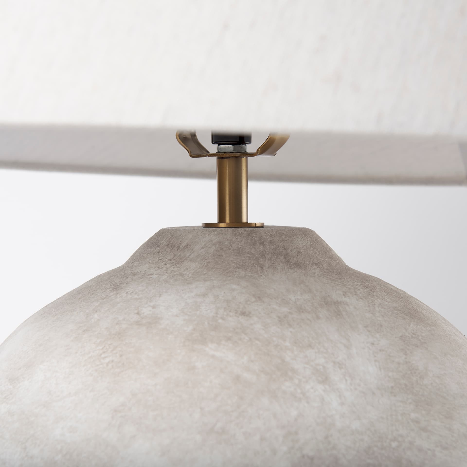Mehdi Cream Ceramic Table Lamp — product photograph