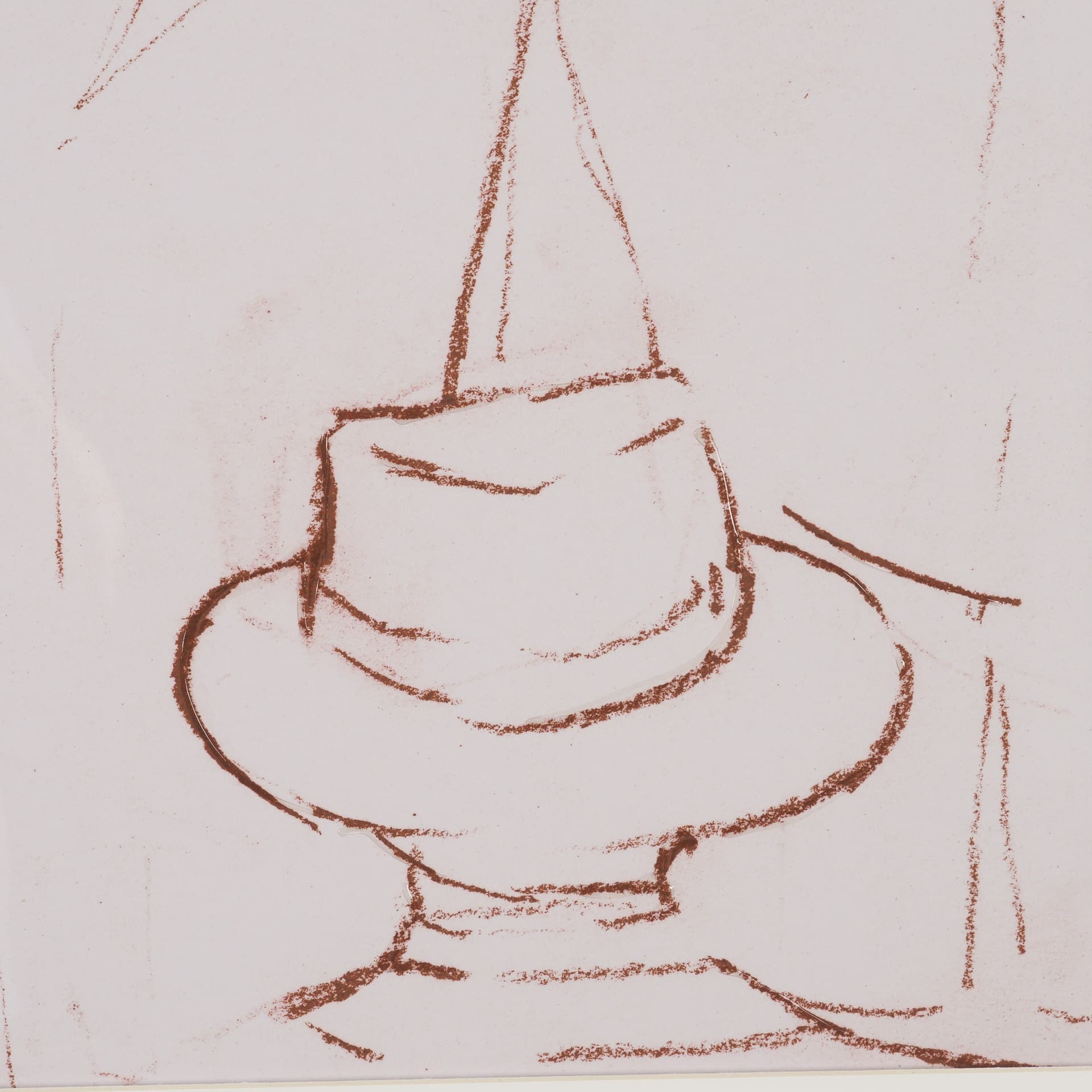 Hats by Mercana Studio Hand Embelished Framed Artwork Matted under Glass — product photograph