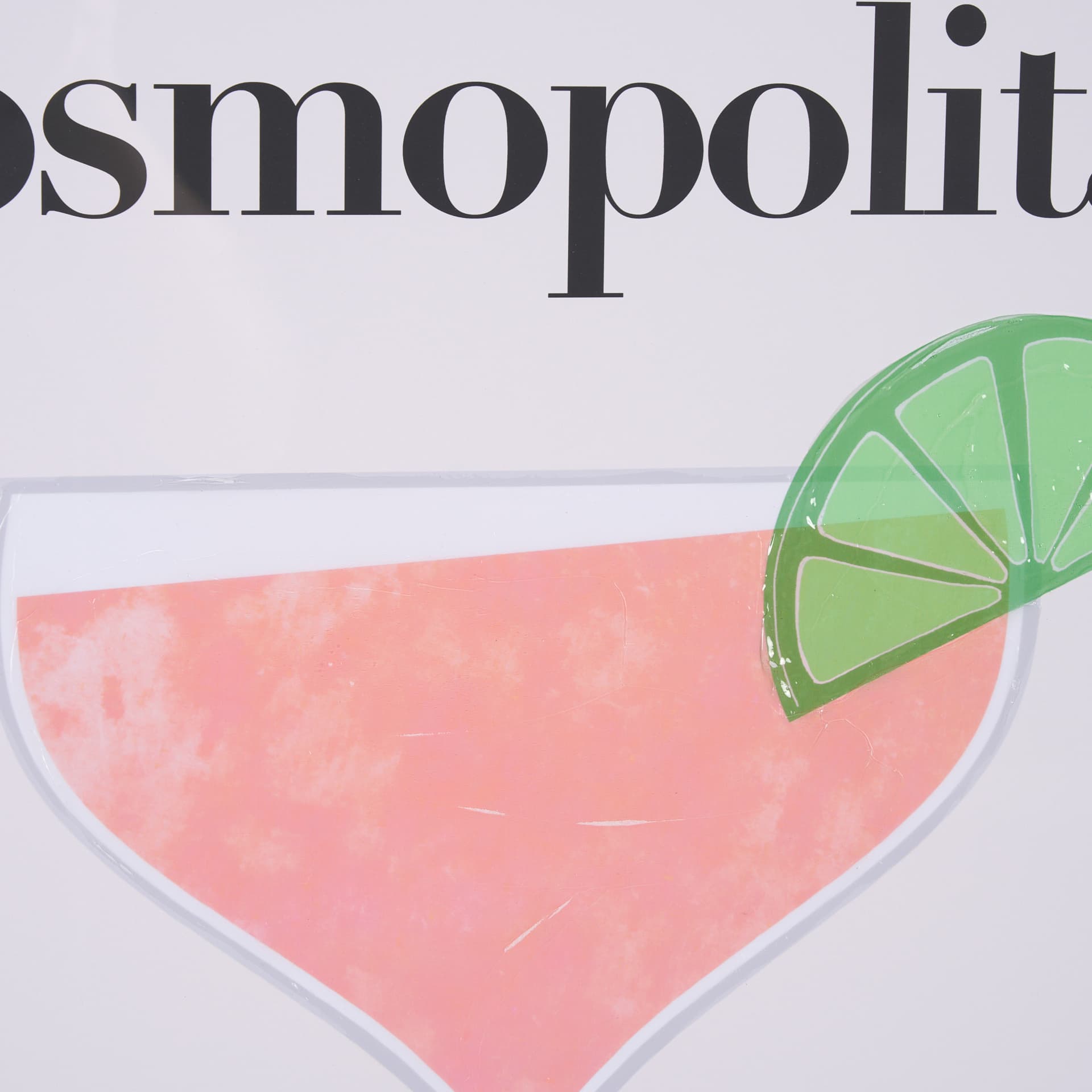 Cosmopolitan by Mercana Studio a Hand Embelished Textured Framed Art Print Matted under Glass — product photograph