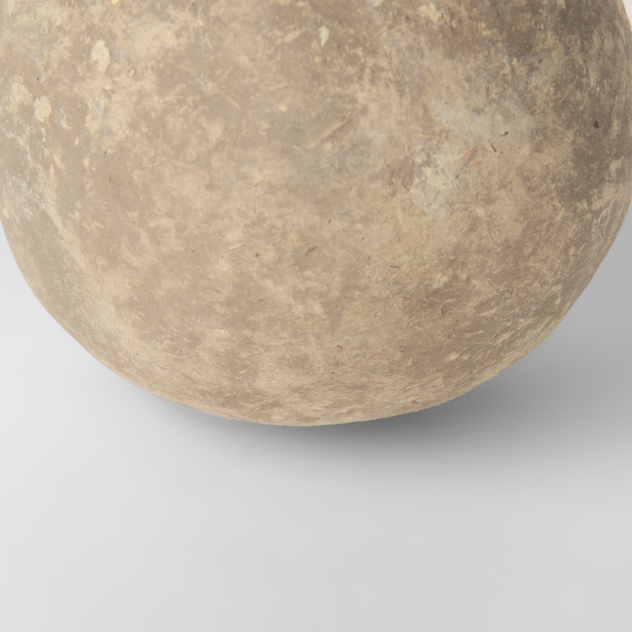 Sunita Set of 3 Gray Paper Mache Orbs — product photograph