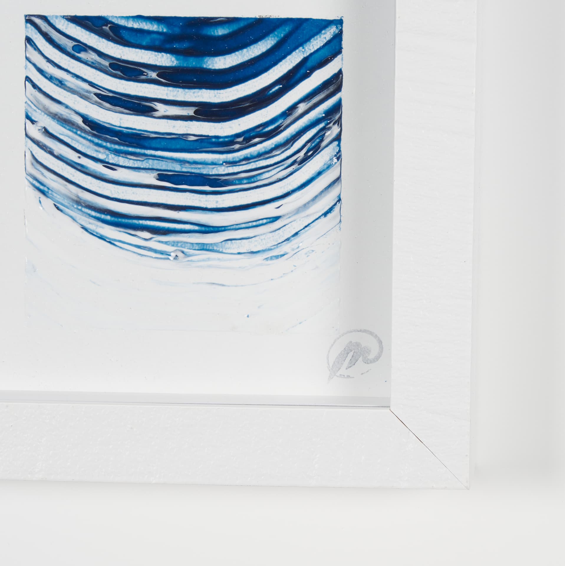 Ocean Sounds II by Studio M a handmade Original Framed Artwork under Glass — product photograph
