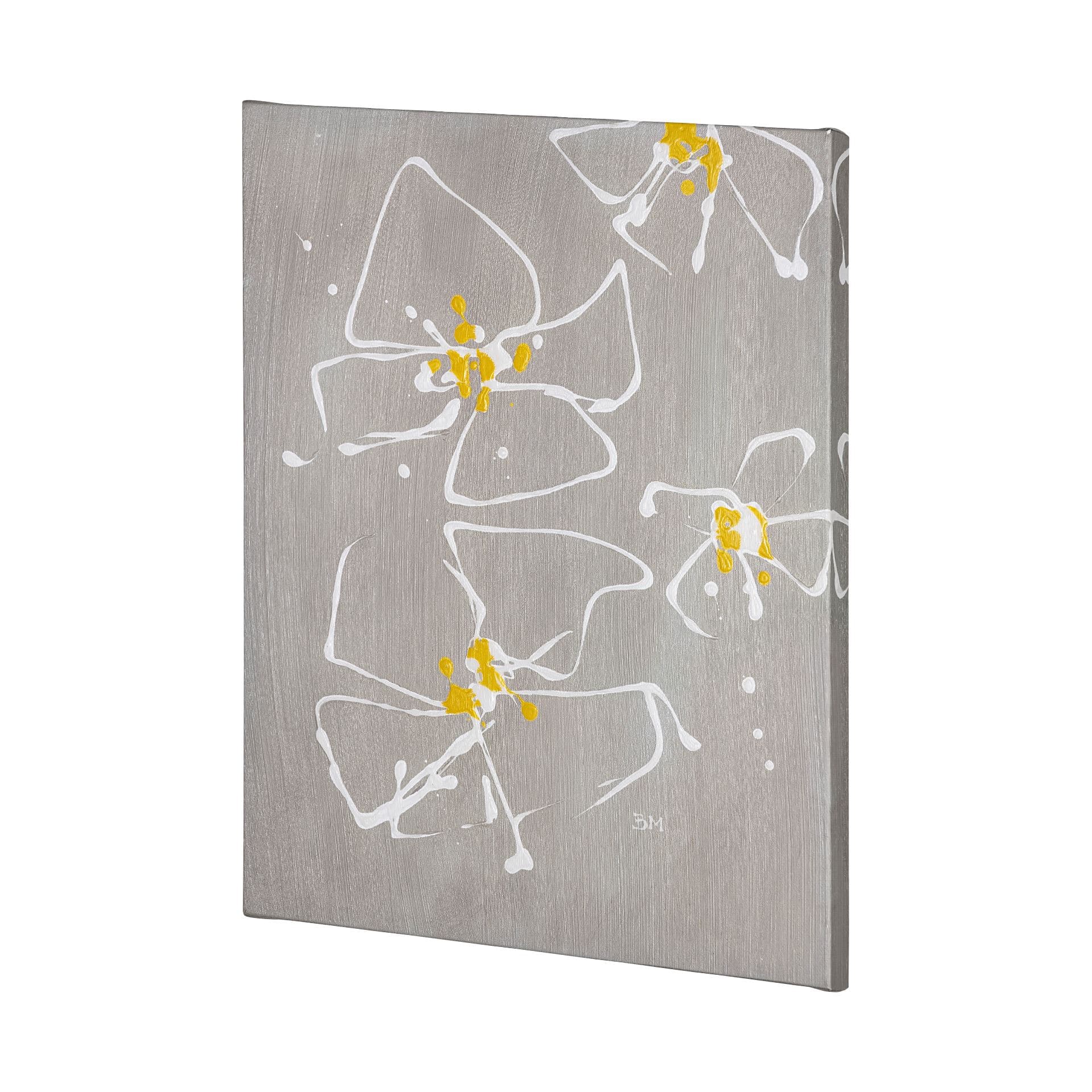 Blossom III by Mercana Studio a Hand Embellished Textured Canvas — product photograph