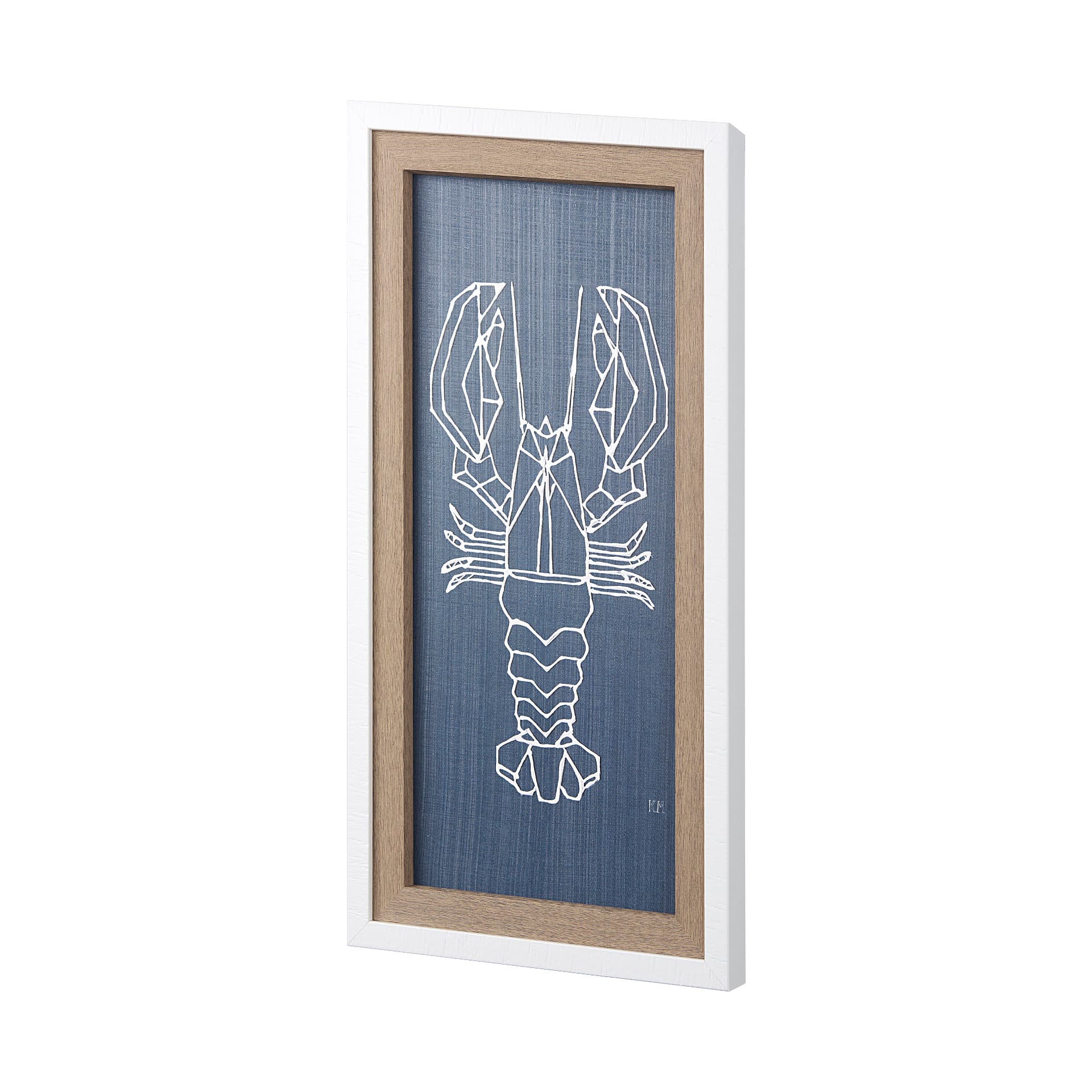Crawfish II by Mercana Studio a Hand Embellished Textured Framed Art Print — product photograph
