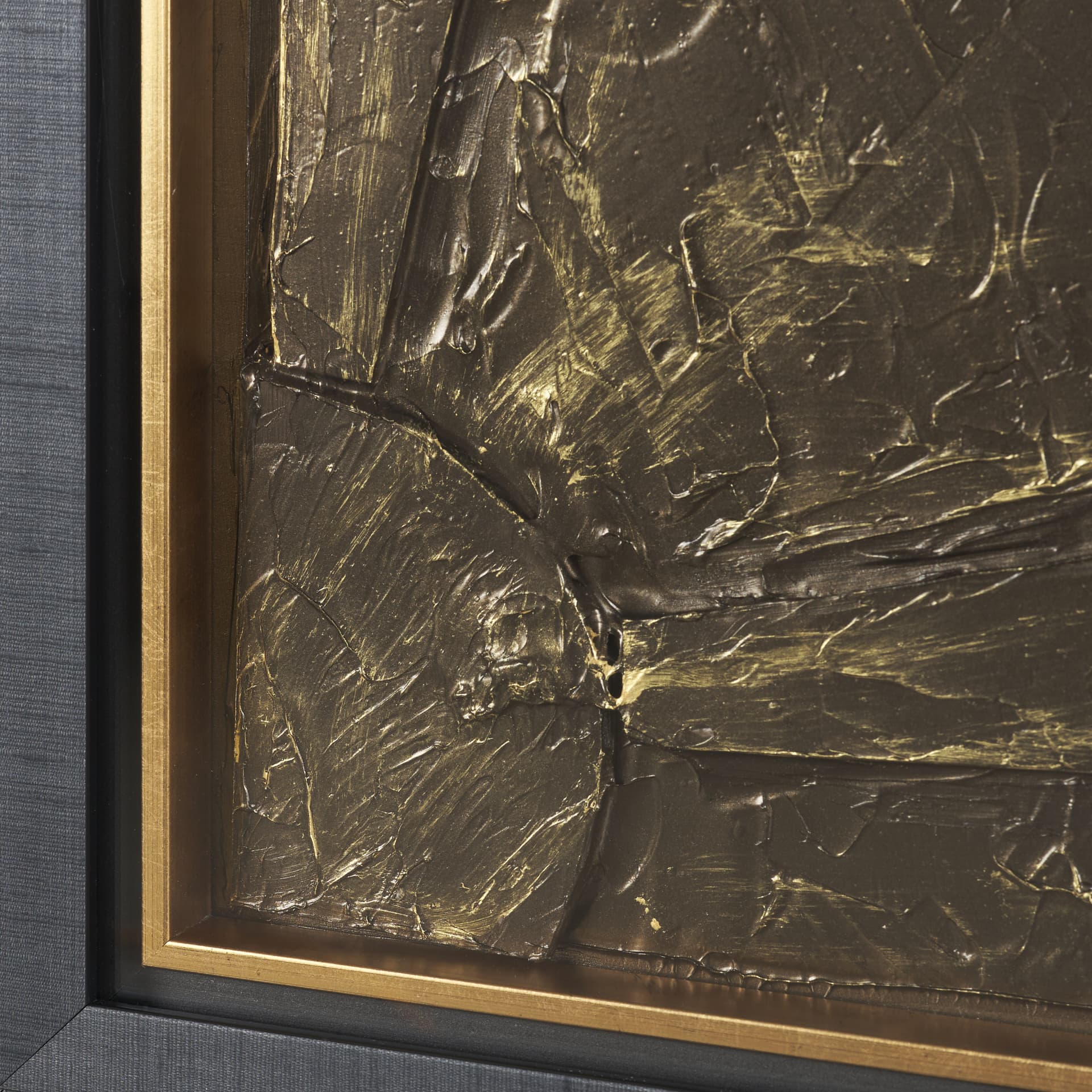 The Bronze Spark II by Studio M a handmade Original Framed Artwork under Glass — product photograph