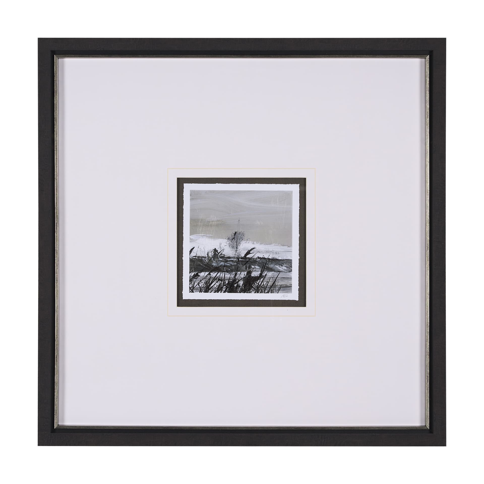 Winter Day III by Mercana Studio a Hand Embellished Textured Framed Art Print Matted under Glass — product photograph