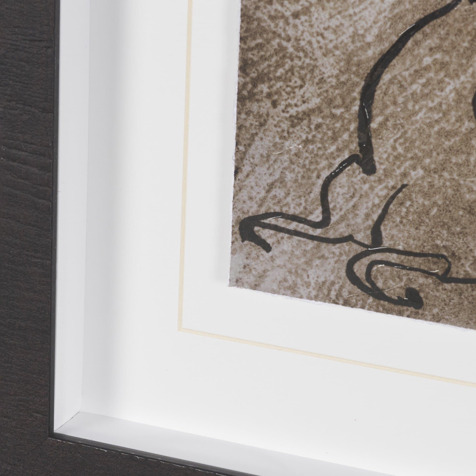Buckskin by Mercana Studio Hand-Embellished Textured Framed Artwork Matted under Glass — product photograph