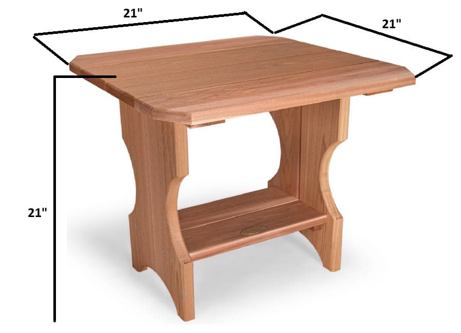 Adirondack Magazine Cedar Table ST24 — product photograph