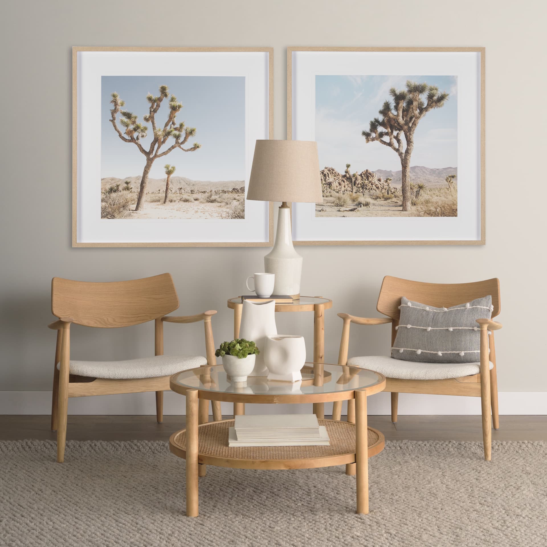 Rebecca (28.5"H) White Crackled Ceramic Base Wood Accent Table Lamp — product photograph
