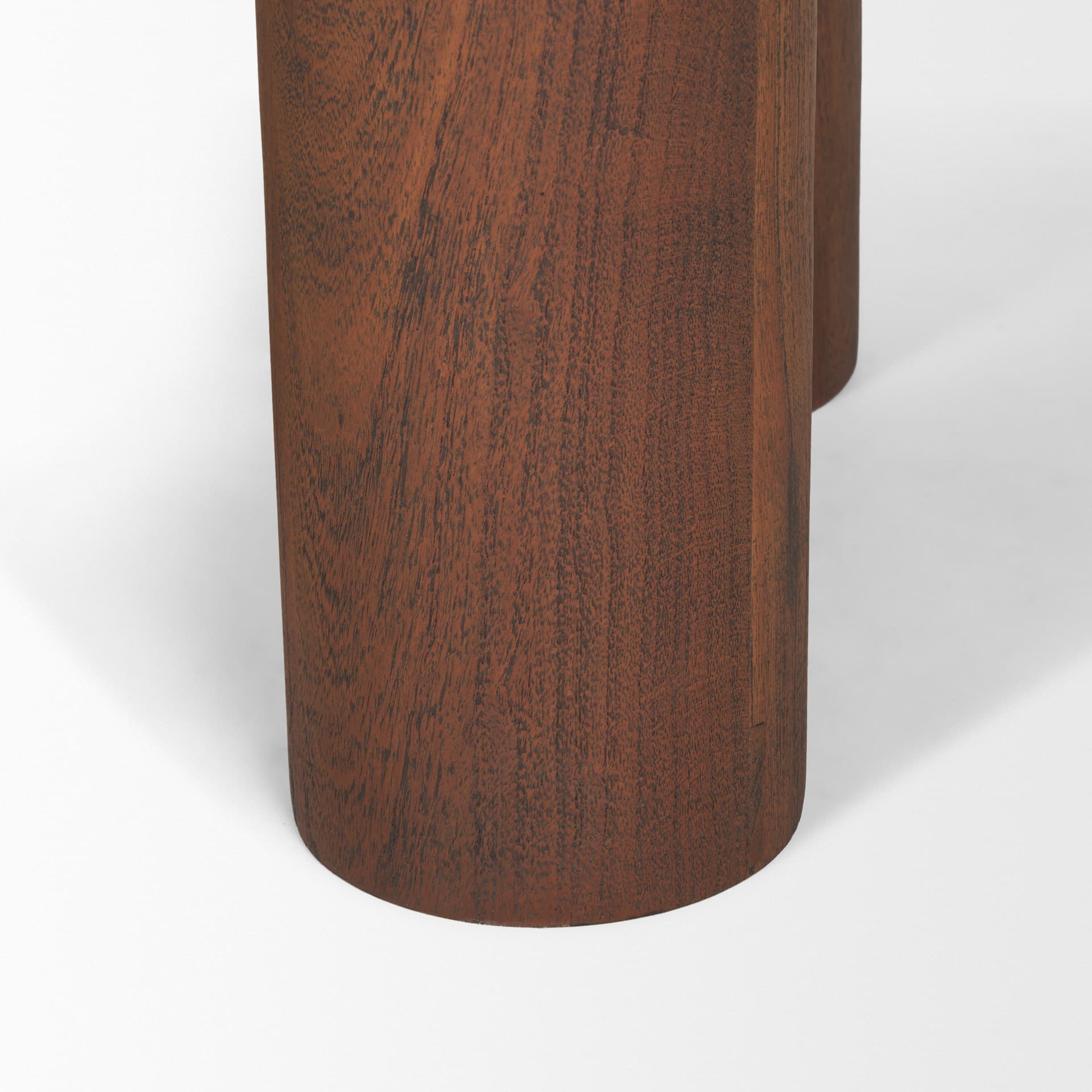 Sonel Pedestal Medium Dark Brown Acacia Wood Foyer Table — product photograph