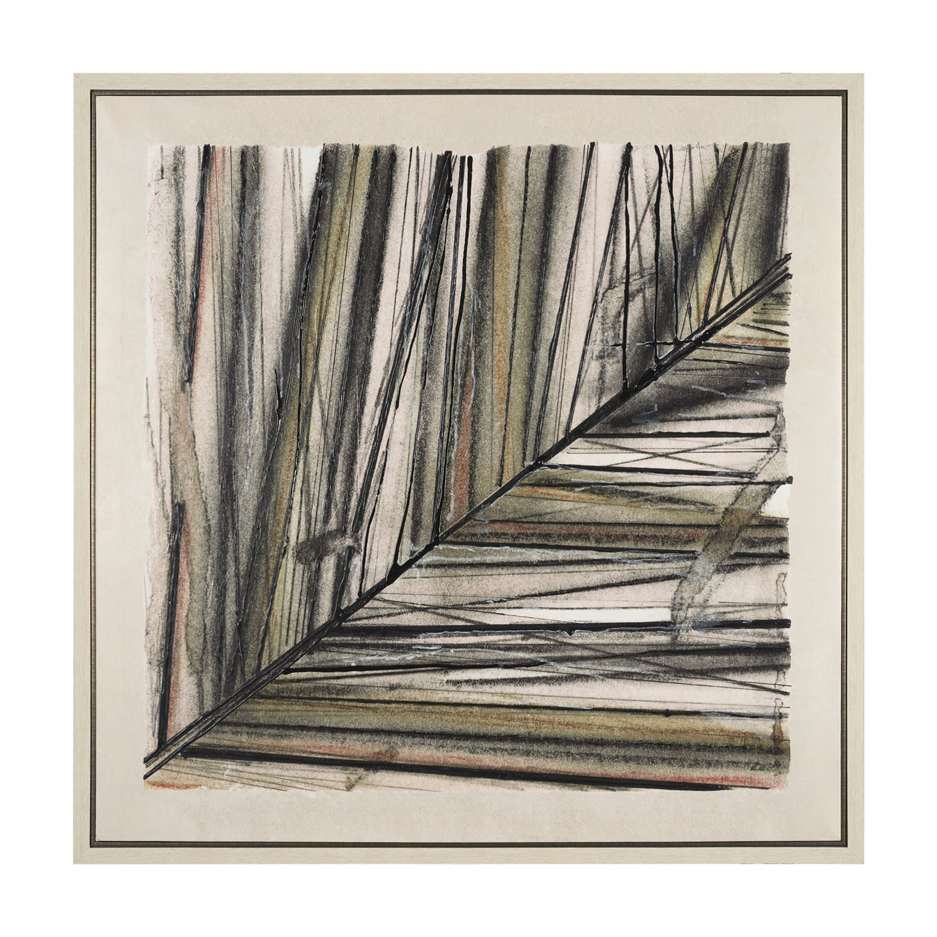 Seam I by Chad Warren a Hand Embellished Textured Framed Canvas — product photograph