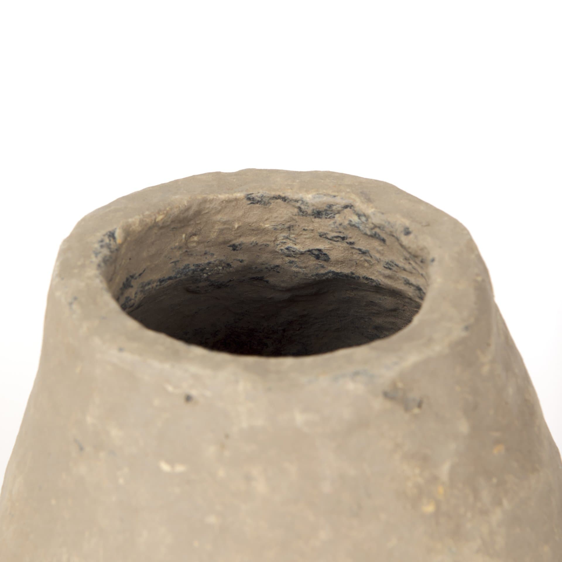 Rundal Small Gray Paper Mache Vase — product photograph