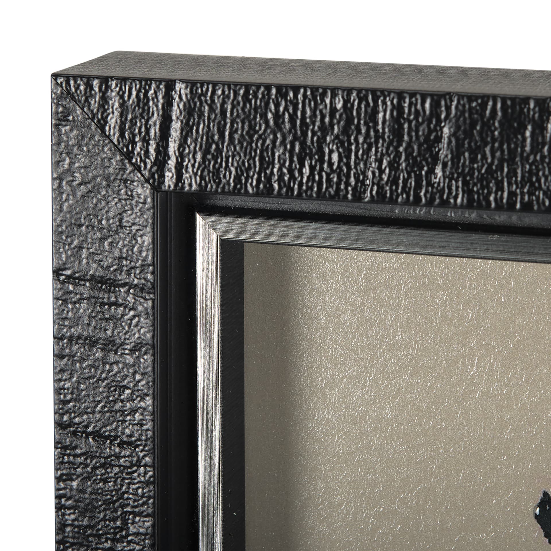 Simple Floral - Grow by Mercana Studio Hand Embellished Textured Framed Art Photo Matted under Glass — product photograph
