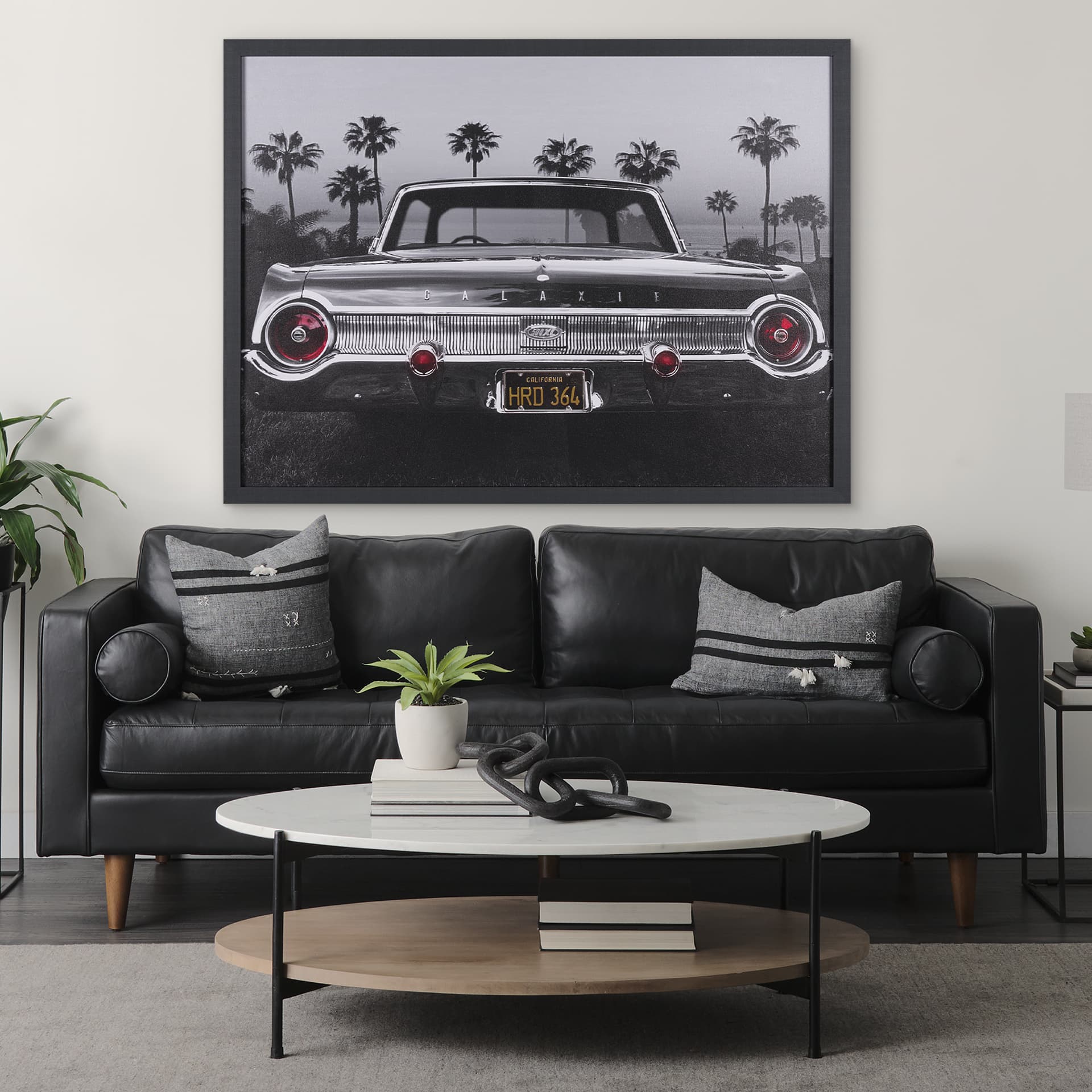 Ford Galaxy 500XL by Larry Butterworth a Hand Embellished Framed Photo Art Print — product photograph