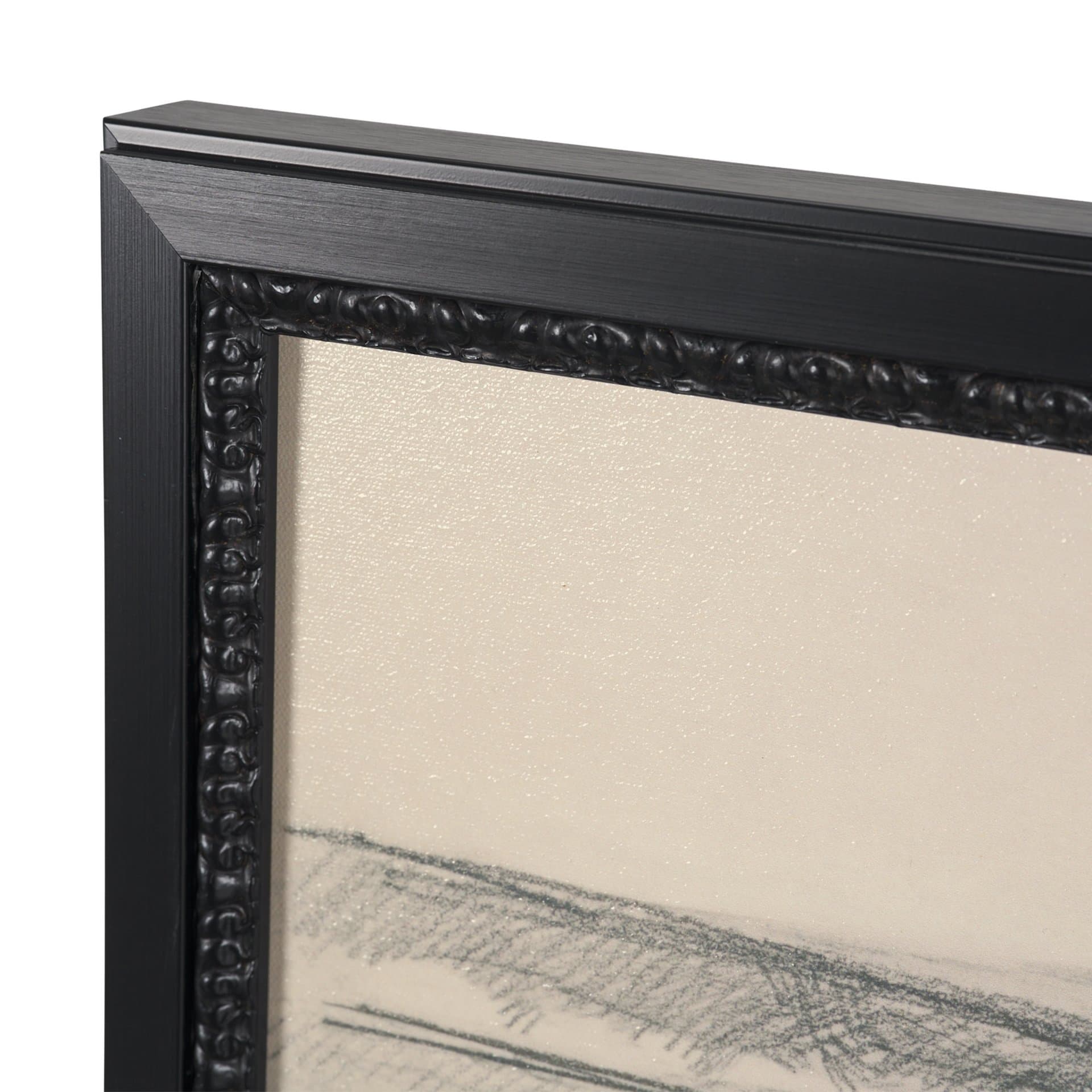 Landscape in Graphite No.2 by Mercana Studio Textured Framed Artwork Matted — product photograph