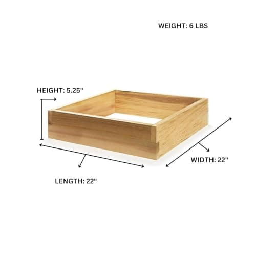 2-ft Square Raised Cedar Garden Box RG24 — product photograph
