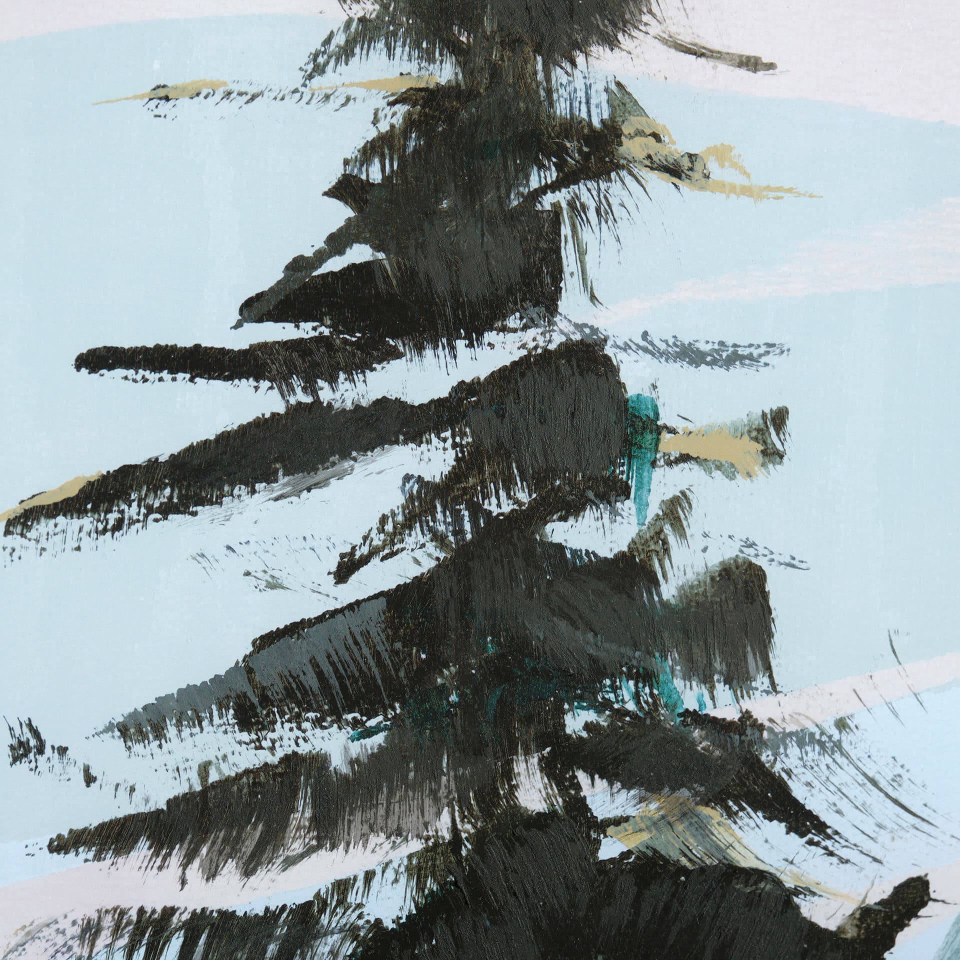 Guardian I by Jonathan Klassen a Hand Embellished Textured Framed Art Print Matted under Glass — product photograph