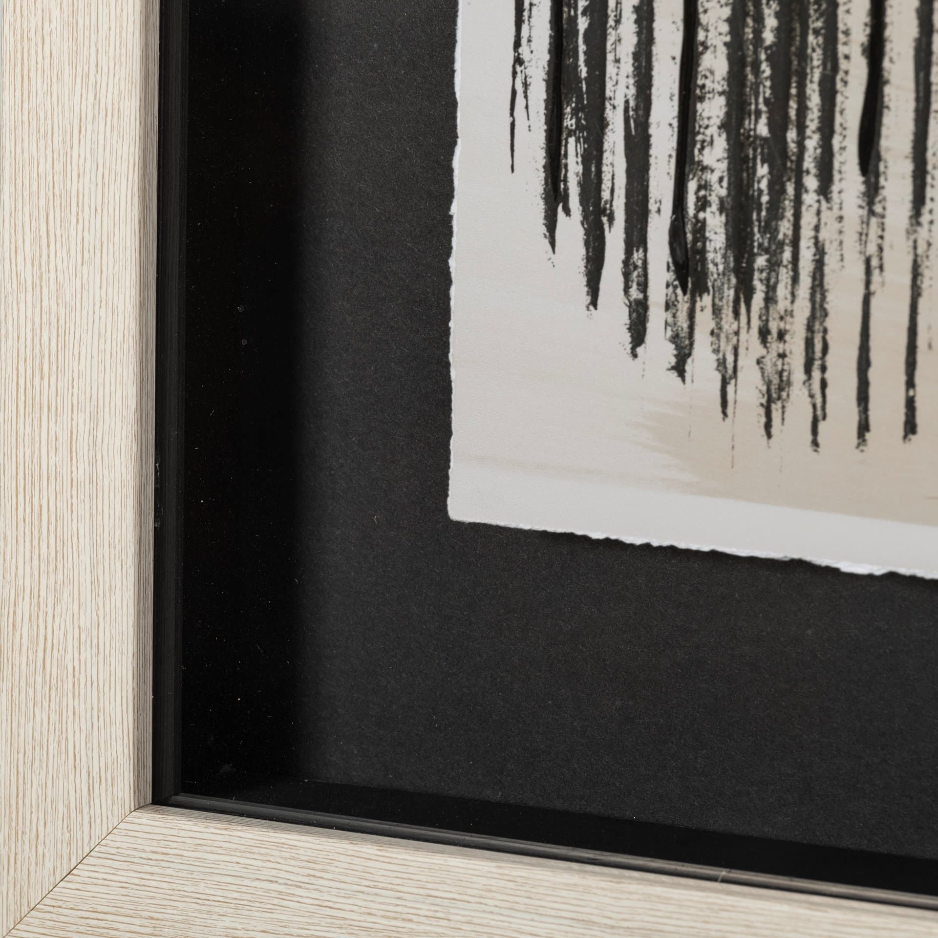 Wool and Silk I by Tom Reeves a Hand Embellished Textured Framed Art Print Matted under Glass — product photograph