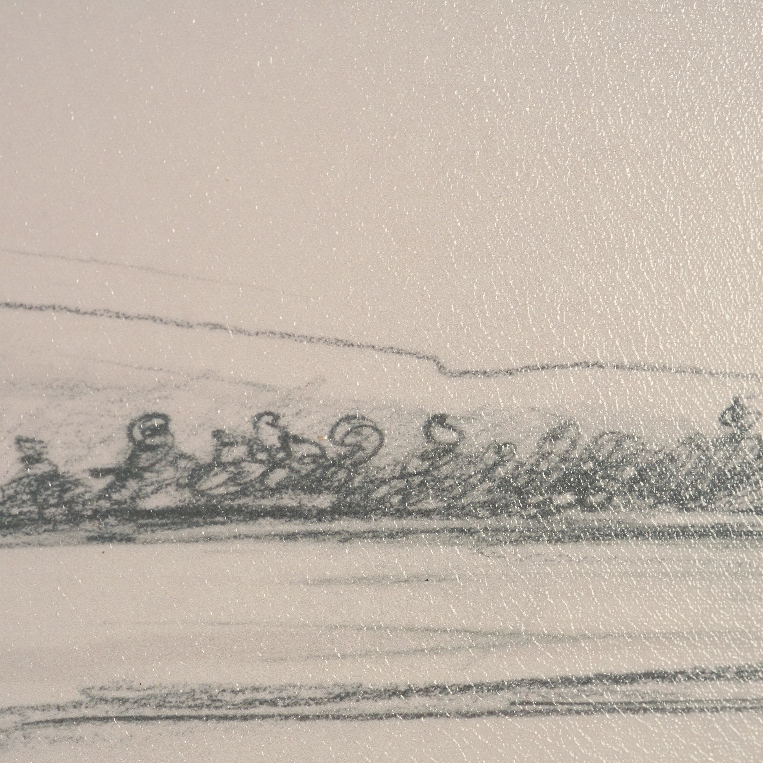 Landscape in Graphite No.1 by Mercana Studio Textured Framed Artwork Matted — product photograph