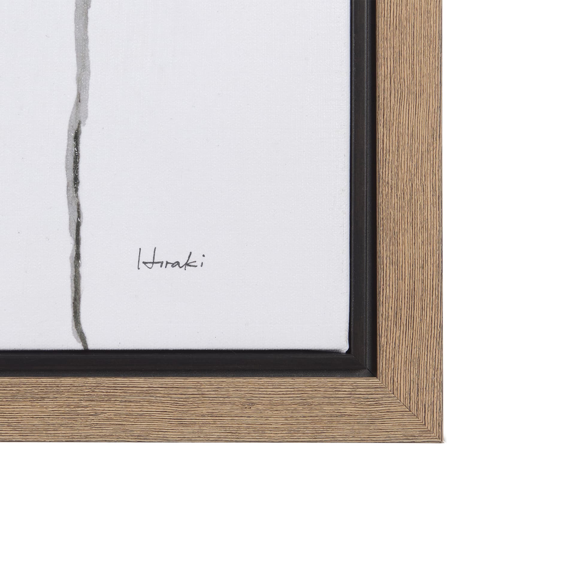 Rain of Leaf II by Mercana Studio a Hand Embellished Textured Framed Canvas — product photograph