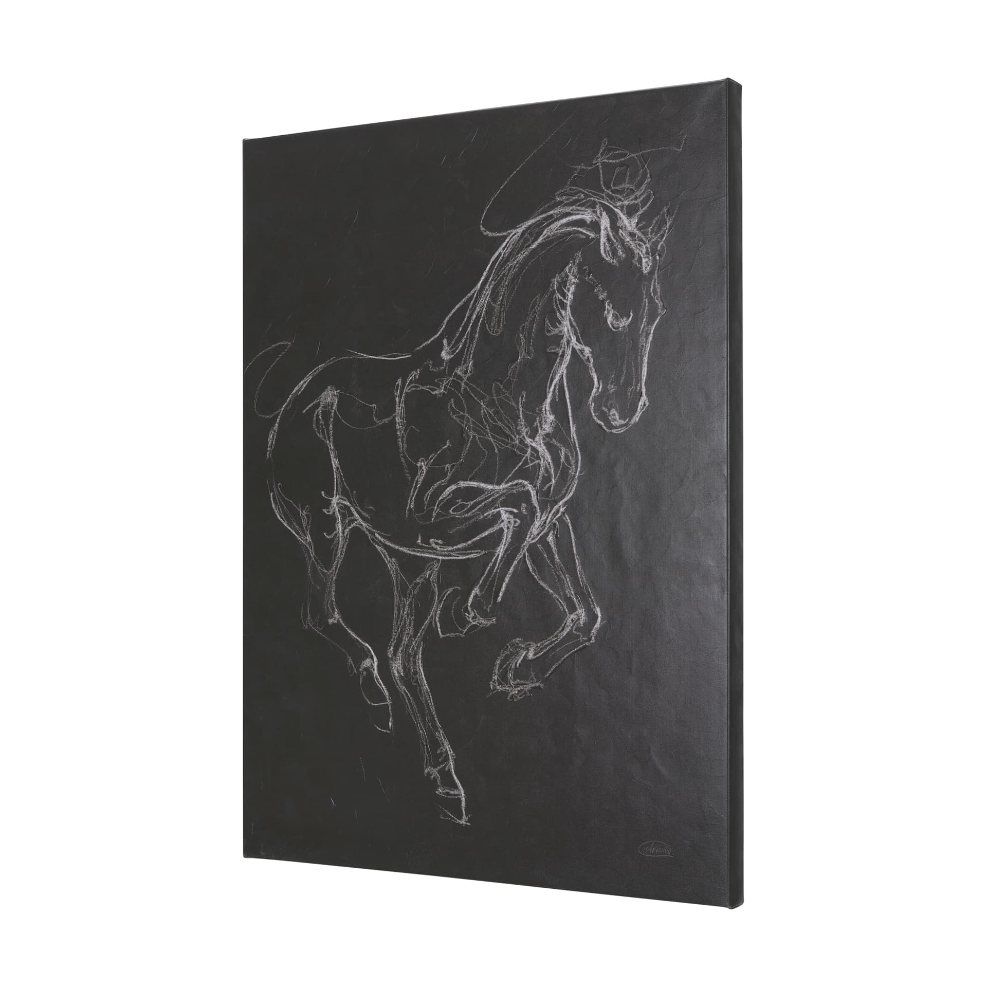 Horse III by Mercana Studio a Hand Embellished Textured Canvas — product photograph