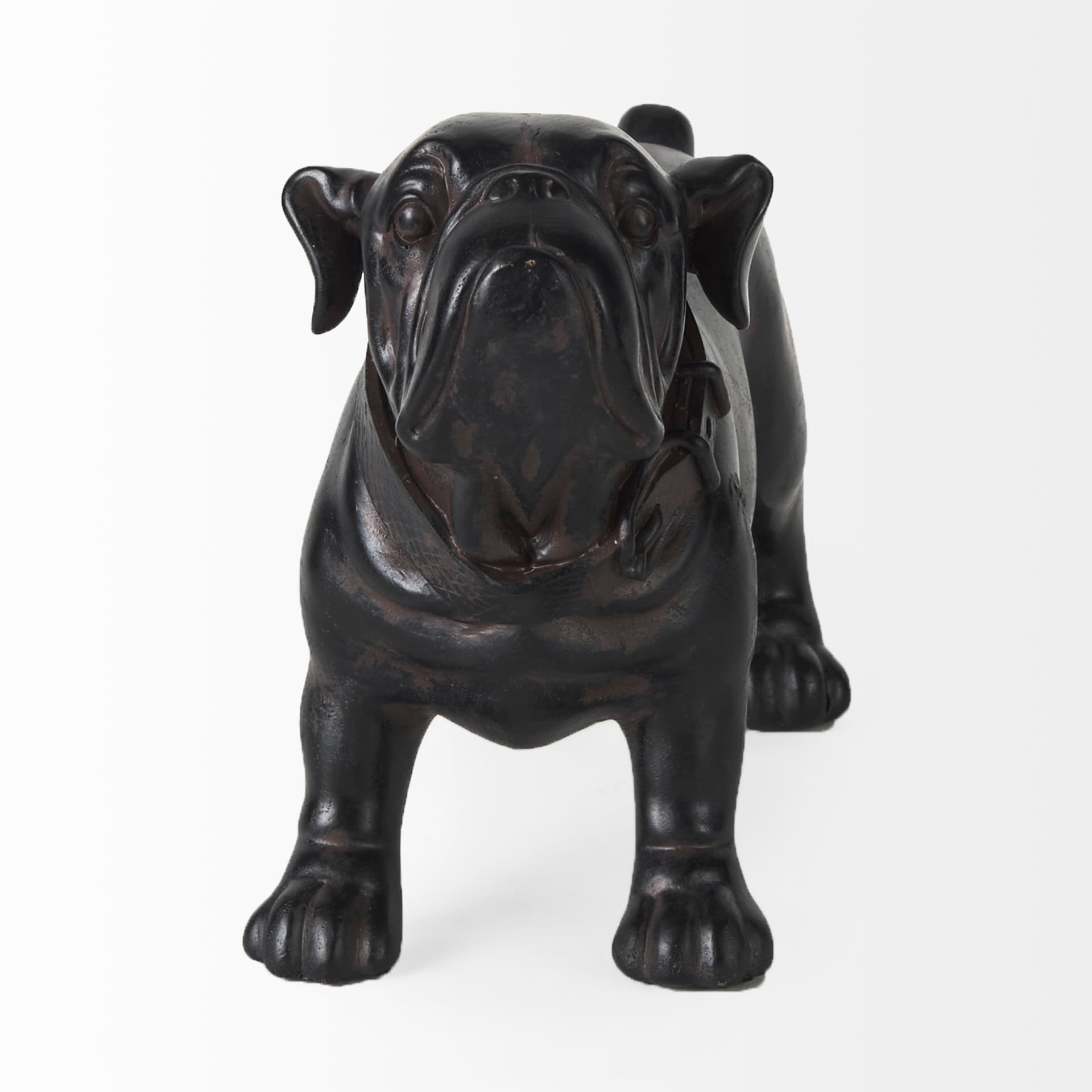 Hugo 5L x 13W Black Resin Bulldog — product photograph